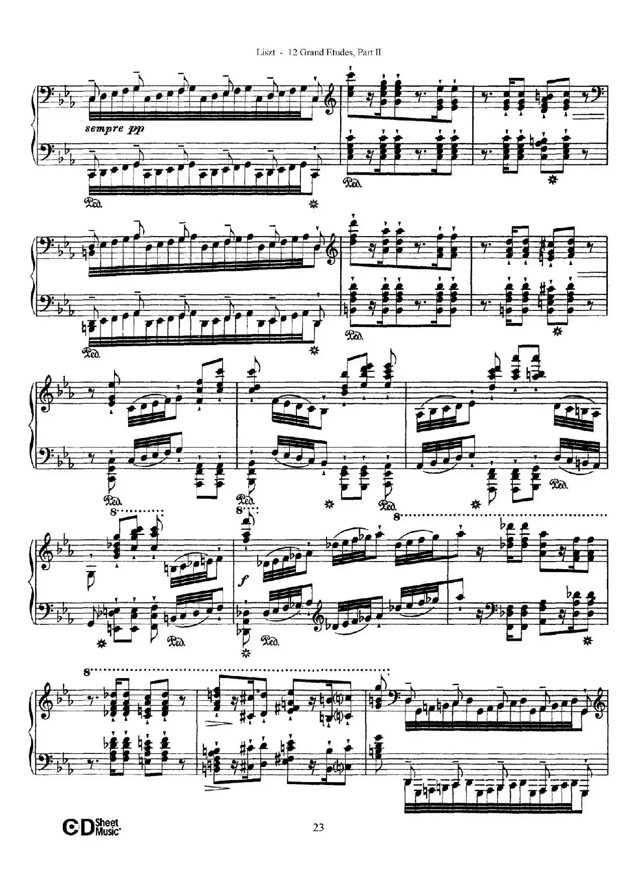 12 Grand Etudes S.137（12首华丽的练习曲·8）