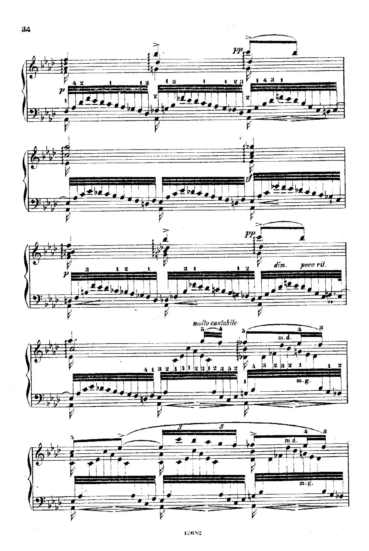 Douze Etudes de Salon Op.5（12首沙龙练习曲·6）