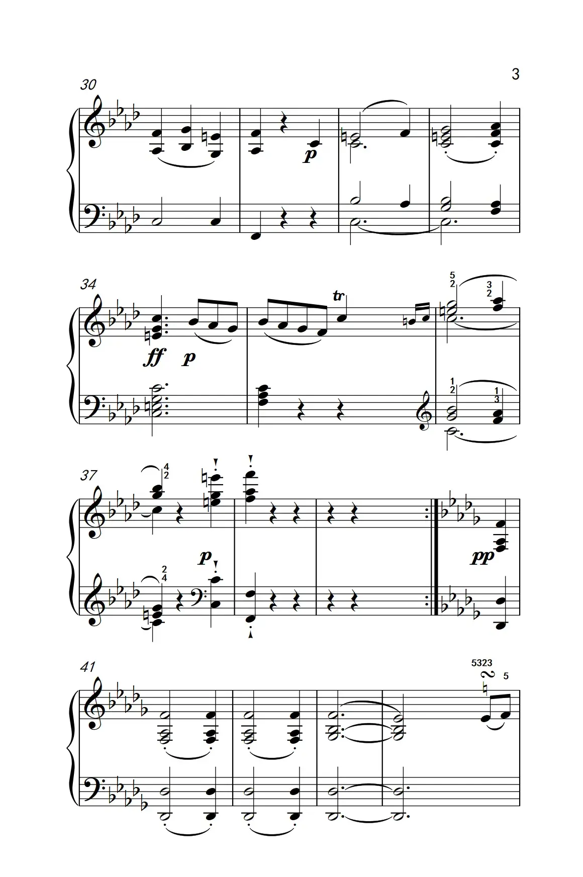 奏鸣曲 Opus 10 Nr.2 第二乐章（贝多芬奏鸣曲集 2）