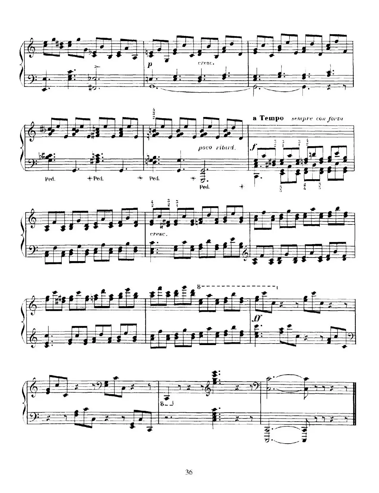 15 Etudes de Vortuosite Op.72（15首辉煌练习曲·8）