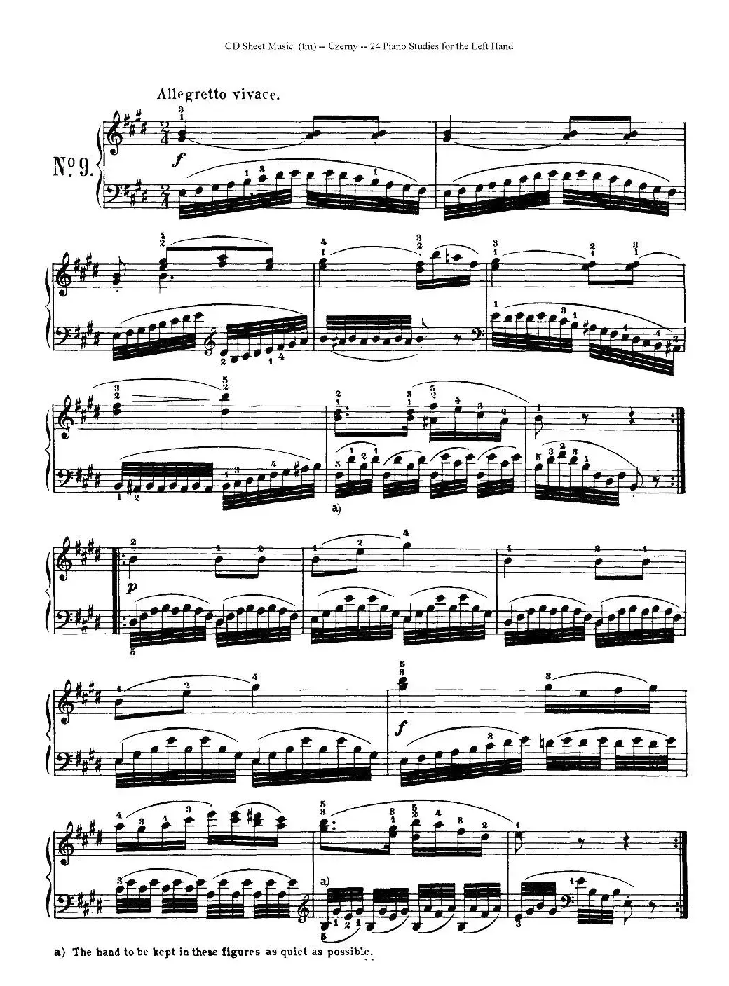 Czerny - 24 Piano Studie（8—16）（车尔尼 - 24首钢琴练习曲）