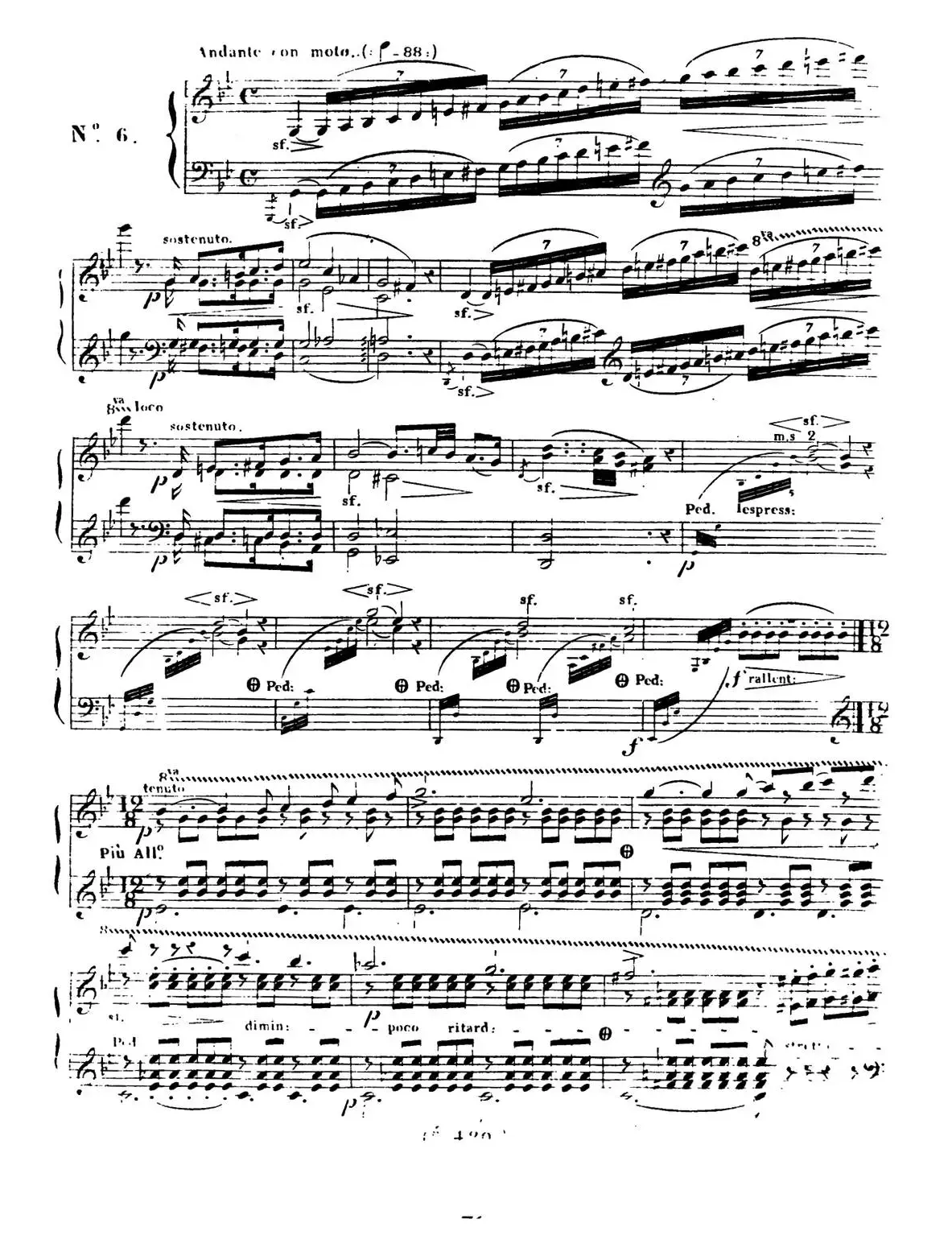 24 Exercices et Preludes Op.21（24首前奏练习曲·6）