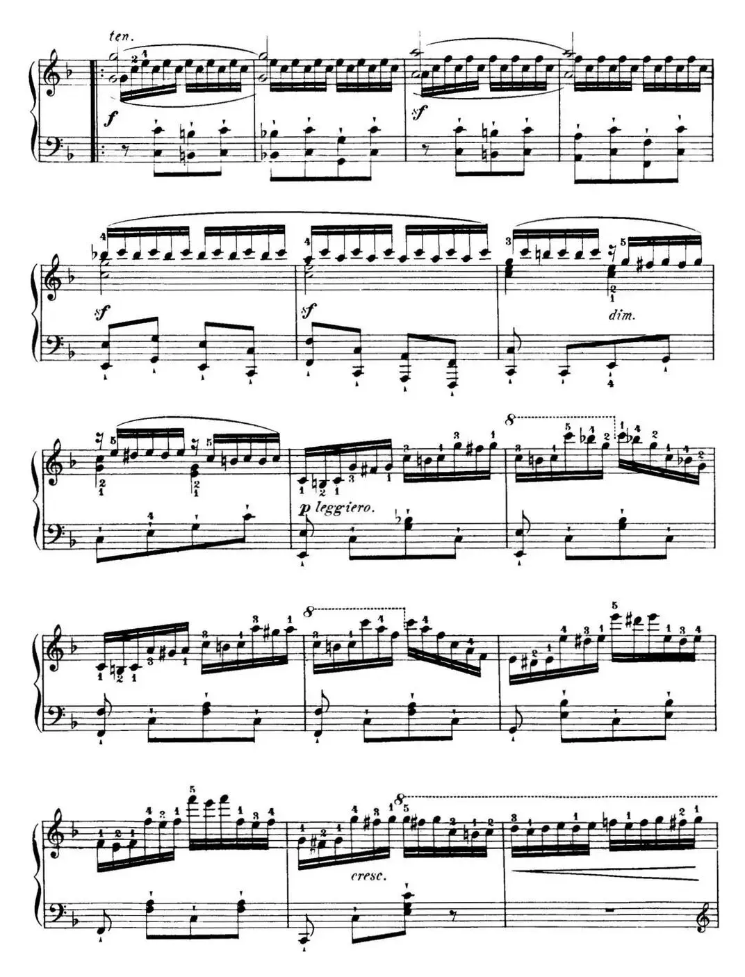 40首车尔尼Op.299钢琴快速练习曲（NO.40）