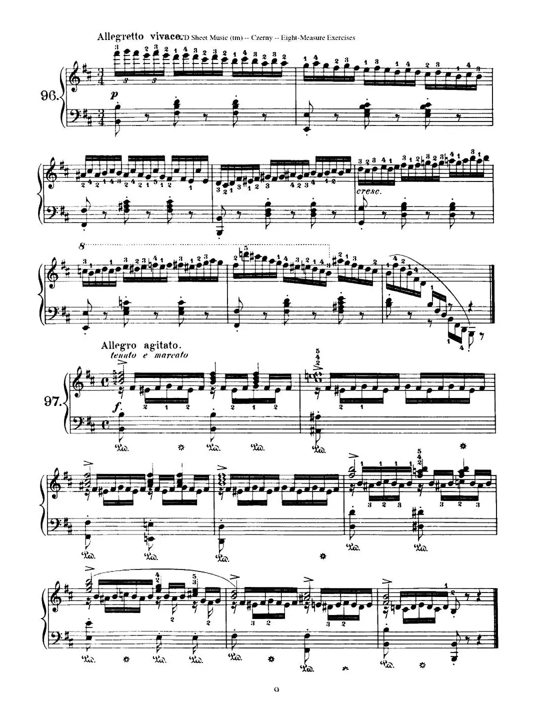 160 Eight- Measure Exercises.Op.821（车尔尼160首钢琴八小节练习曲（88——103））