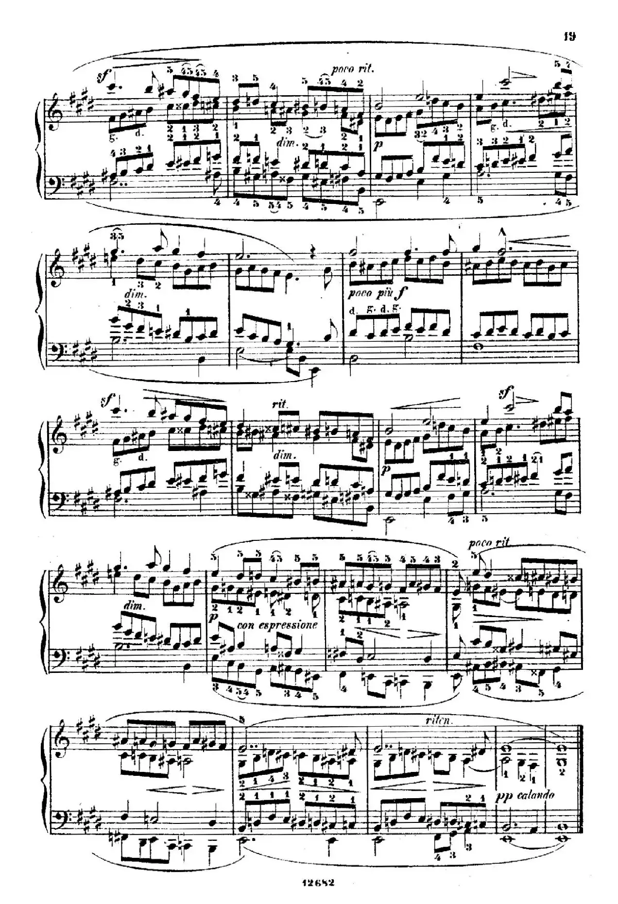 Douze Etudes de Salon Op.5（12首沙龙练习曲·4）