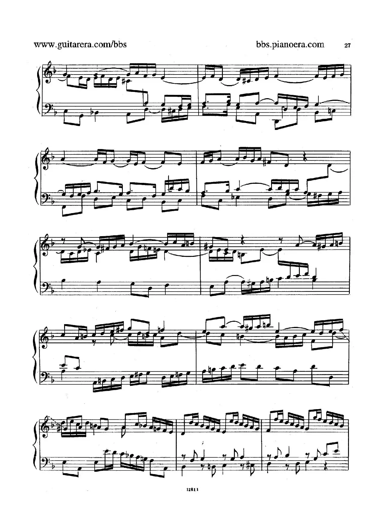 Suite No.3 in d Minor HWV 428（d小调第三组曲）