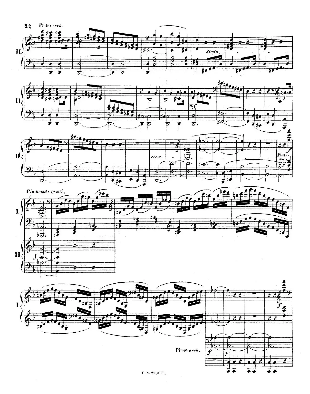 Piano Concerto No.2 in F Major Op.35（F大调第二钢琴协奏曲·Ⅰ·双钢琴）