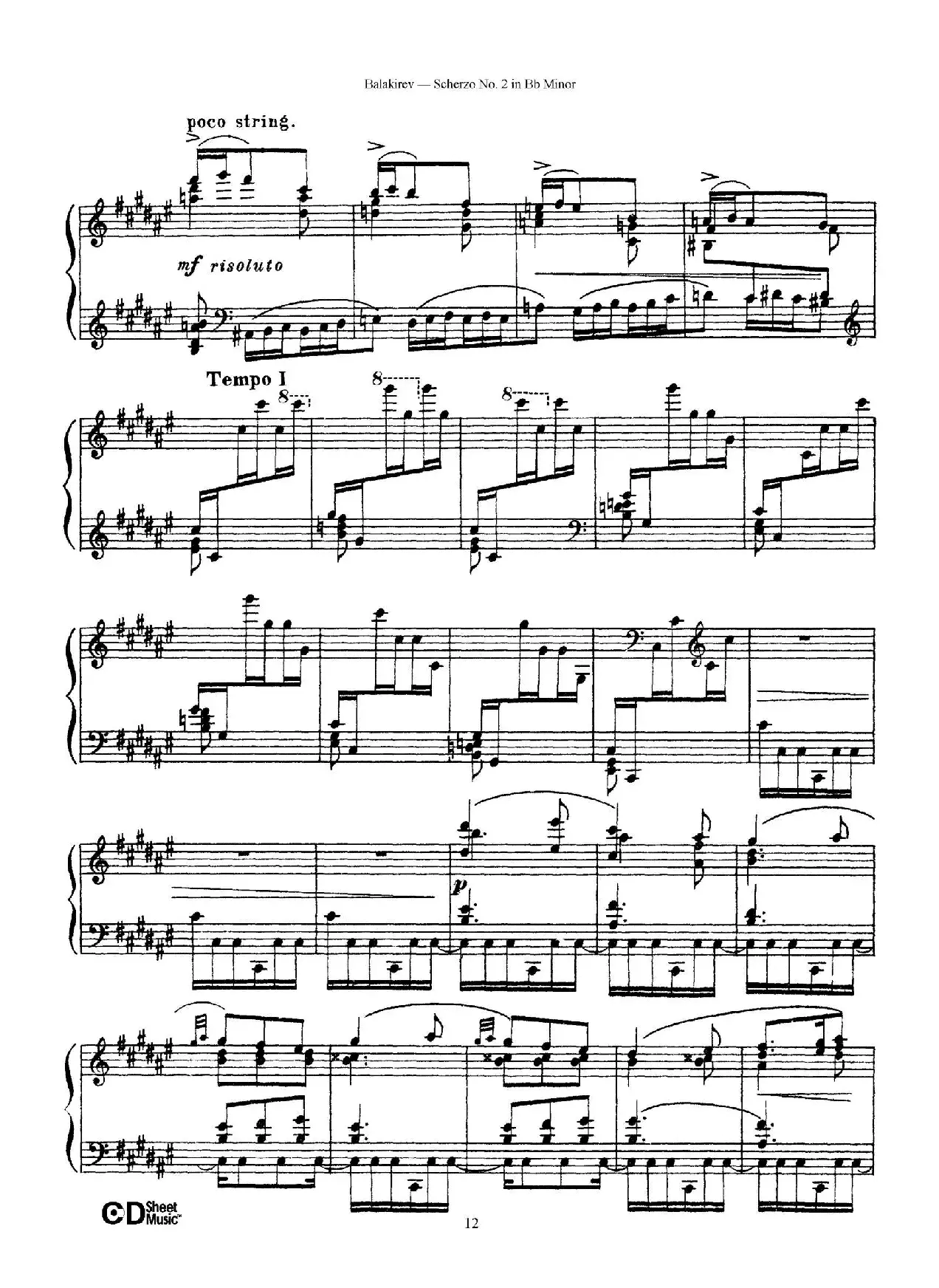 Scherzo No.2 in B-flat Minor（降b小调第二谐谑曲）