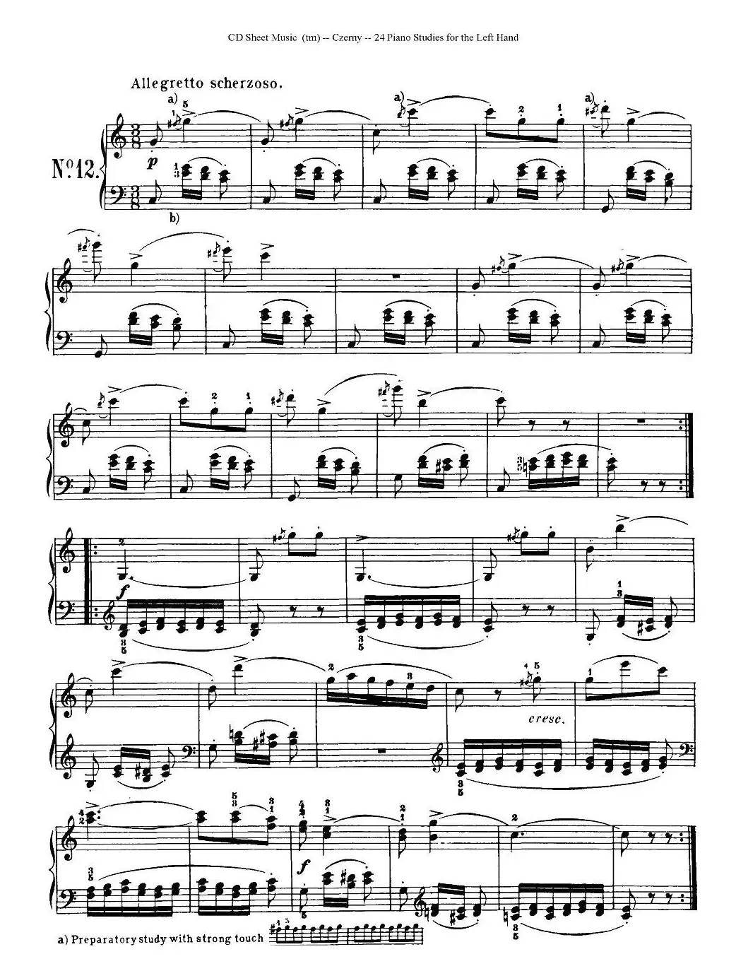 Czerny - 24 Piano Studie（8—16）（车尔尼 - 24首钢琴练习曲）