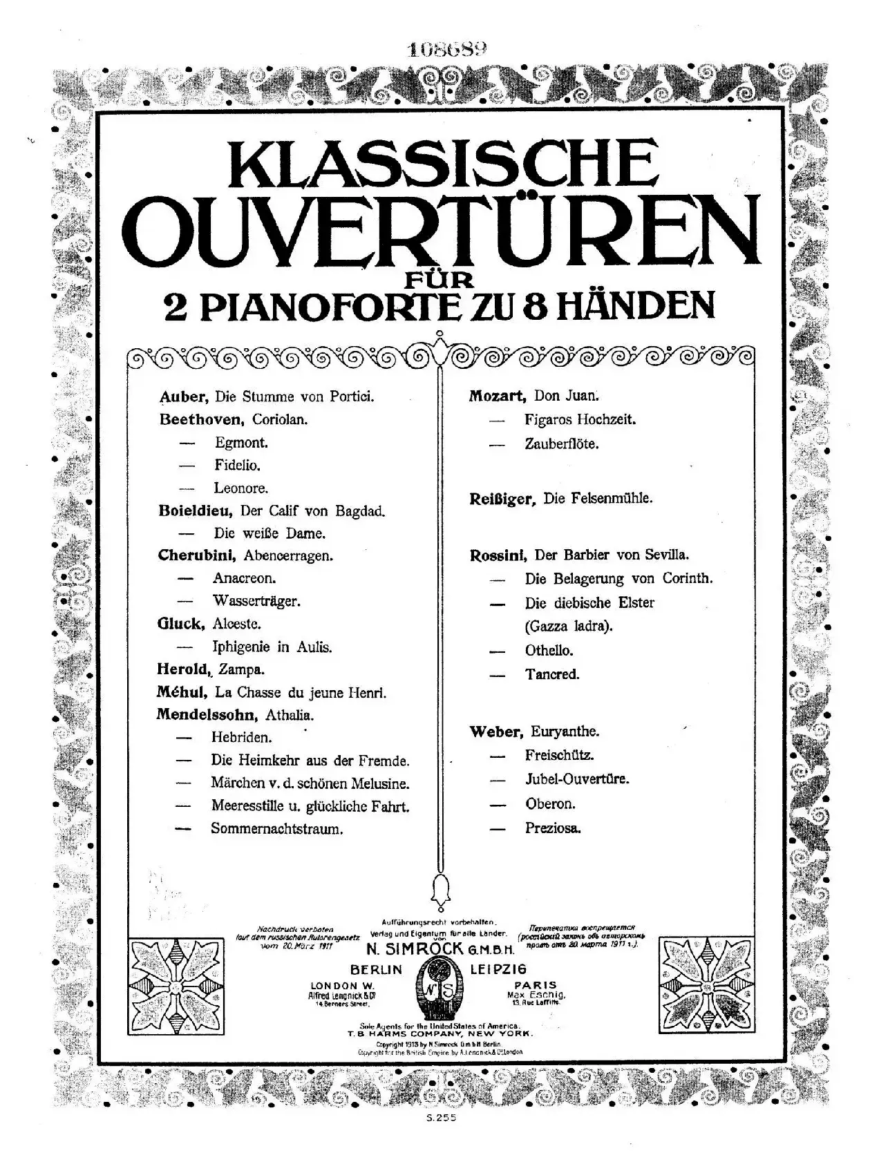 Ein Sommernachtstraum Overture Op.21（仲夏夜之梦序曲·八手联弹版）