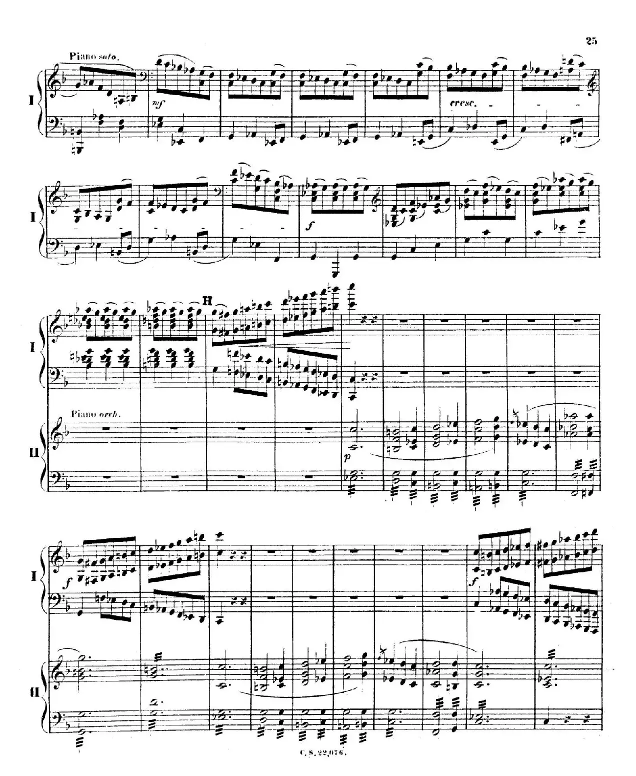 Piano Concerto No.2 in F Major Op.35（F大调第二钢琴协奏曲·Ⅰ·双钢琴）