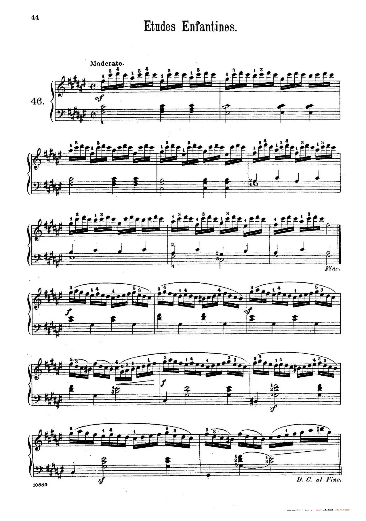 Etudes Enfantines Op.37（儿童钢琴练习曲 第46——50首）