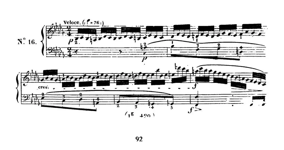 24 Exercices et Preludes Op.21（24首前奏练习曲·16）