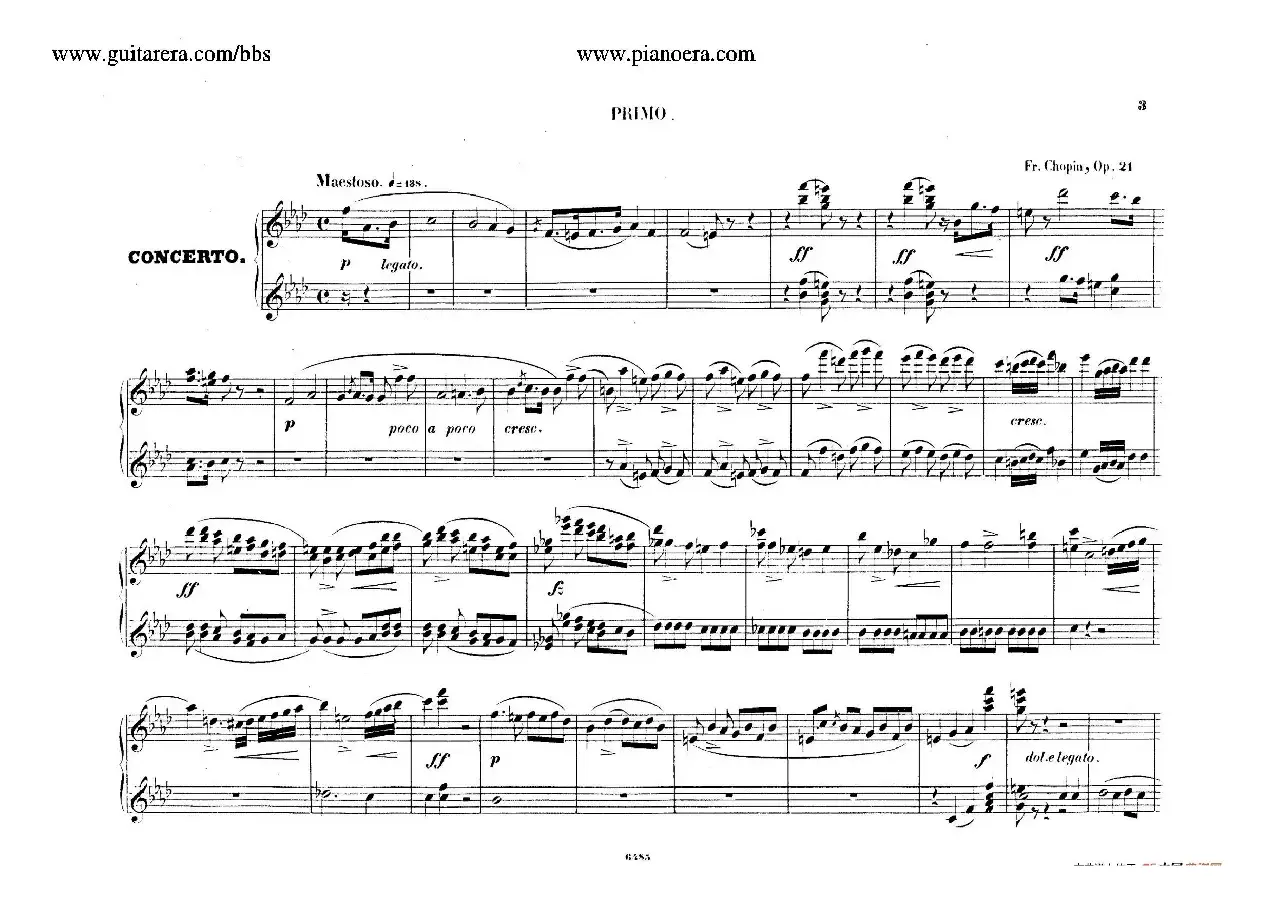 Piano Concerto No.2 in f Minor Op.21（f小调第二钢琴协奏曲·四手联弹版）