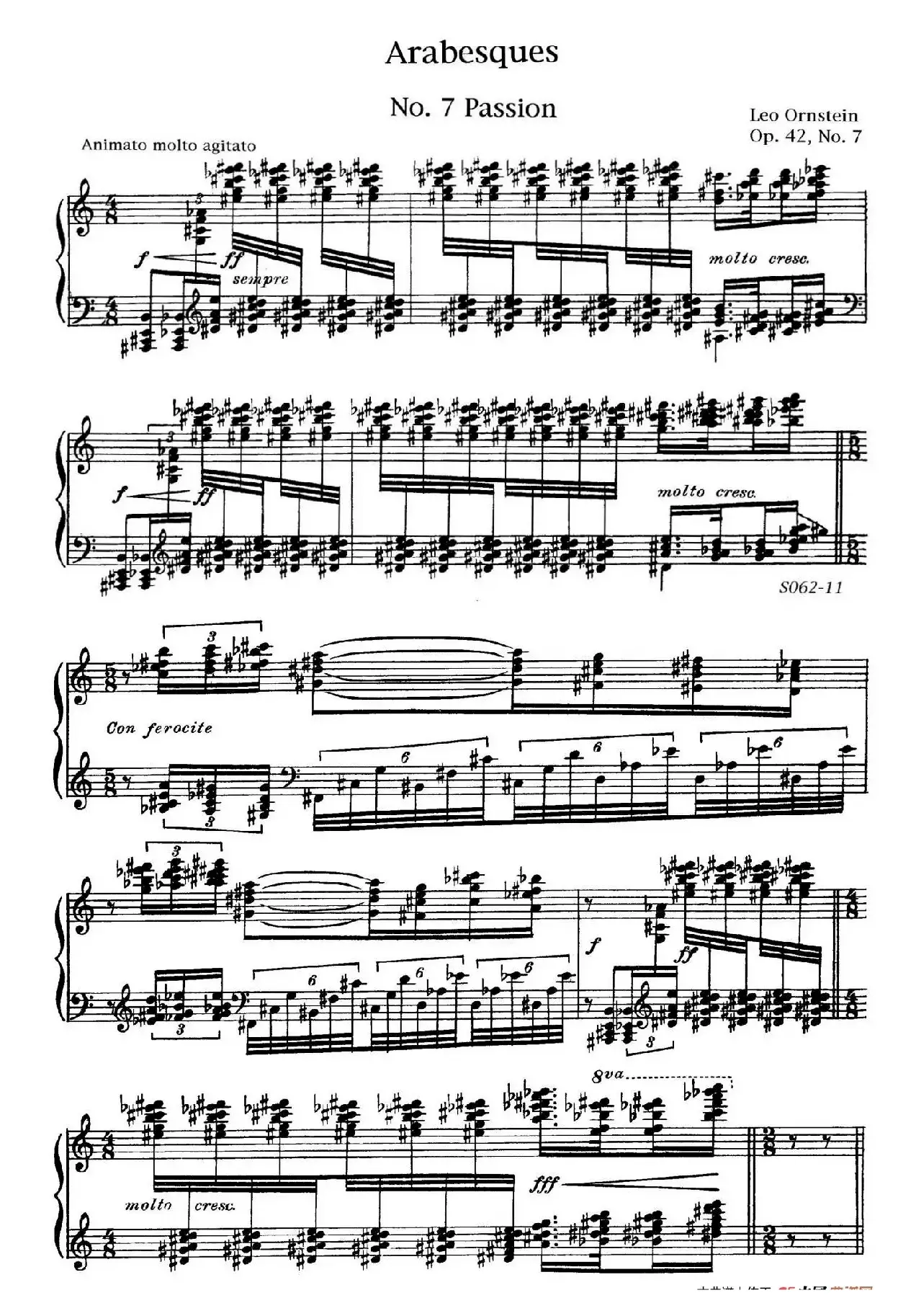 Arabesques Op.42（阿拉伯风格曲 7. 热情）