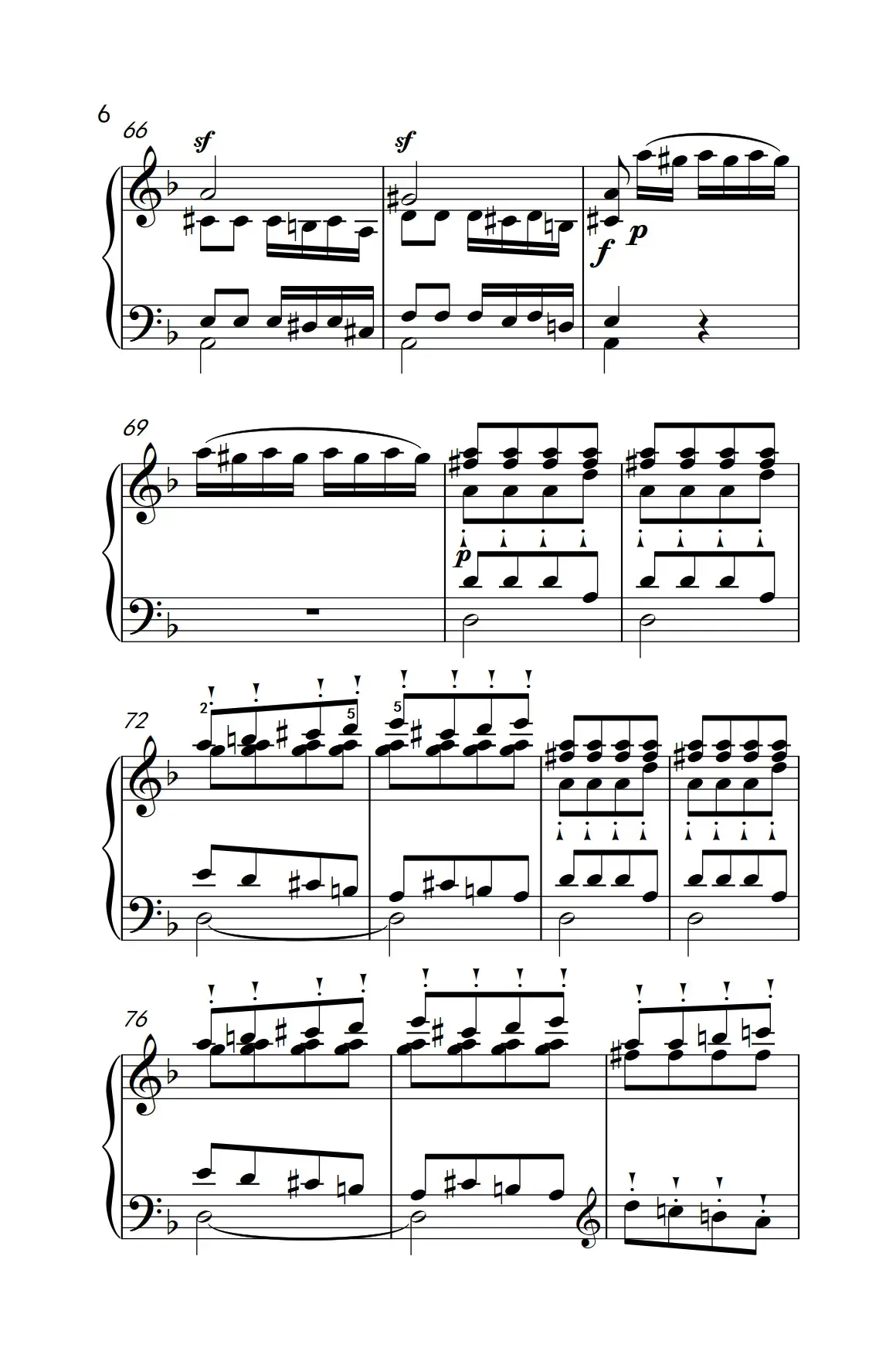 奏鸣曲 Opus 10 Nr.2 第三乐章（贝多芬奏鸣曲集 2）