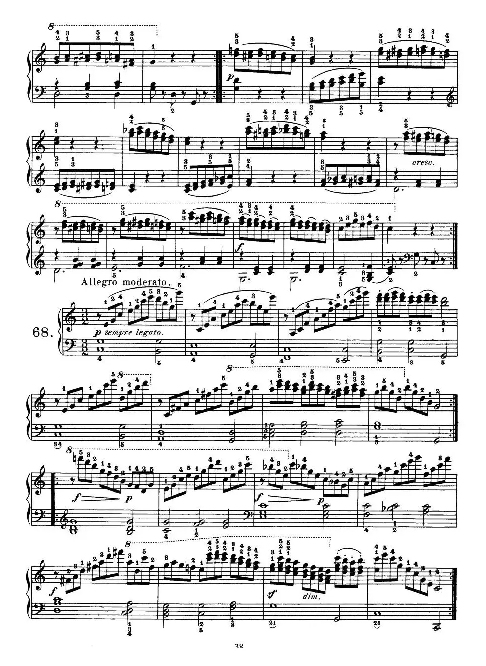 Czerny - 100 Progressive Studies Op.139（58—68）