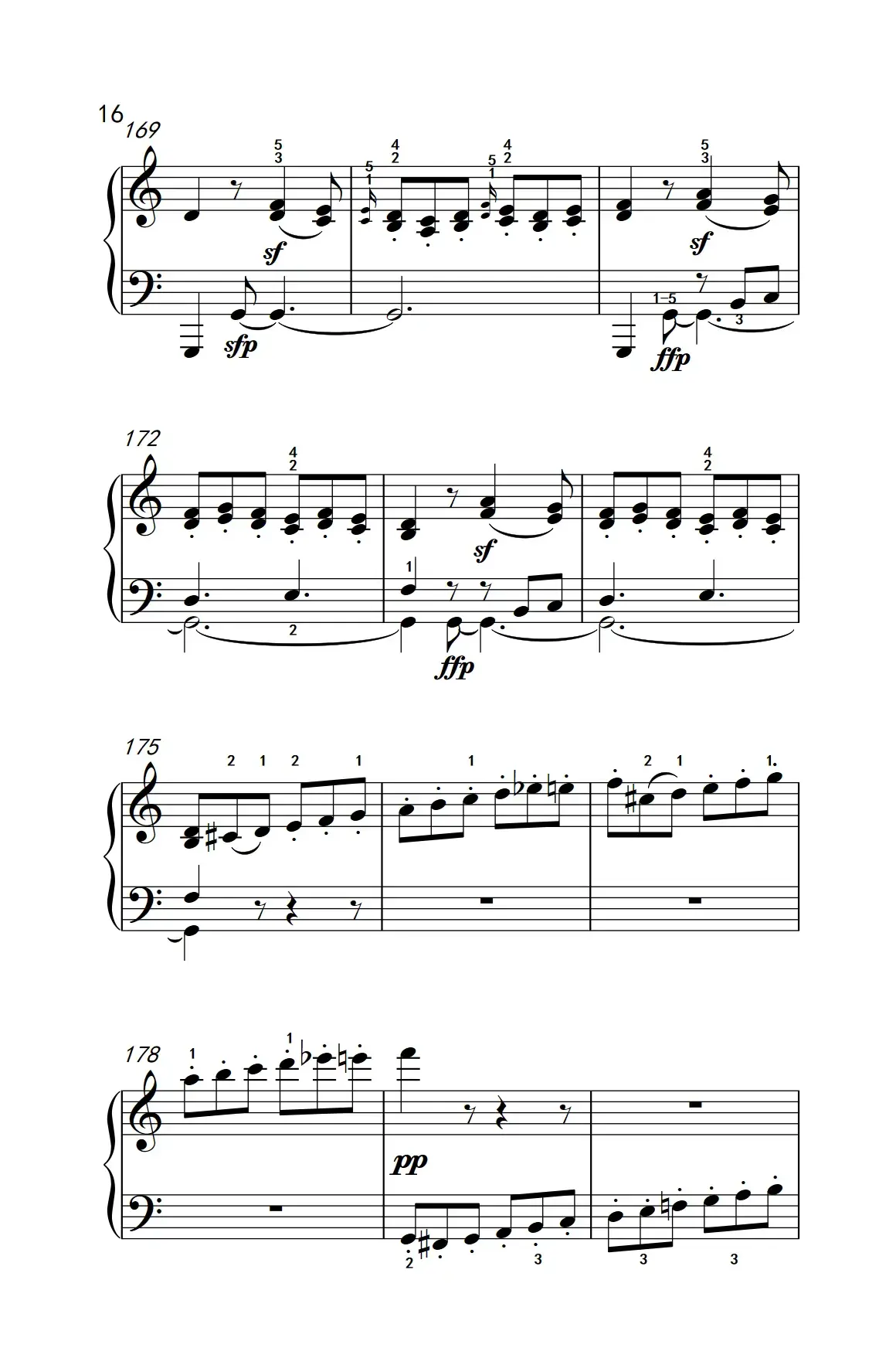 奏鸣曲 Opus 2 Nr.3 第四乐章（贝多芬奏鸣曲集 1）