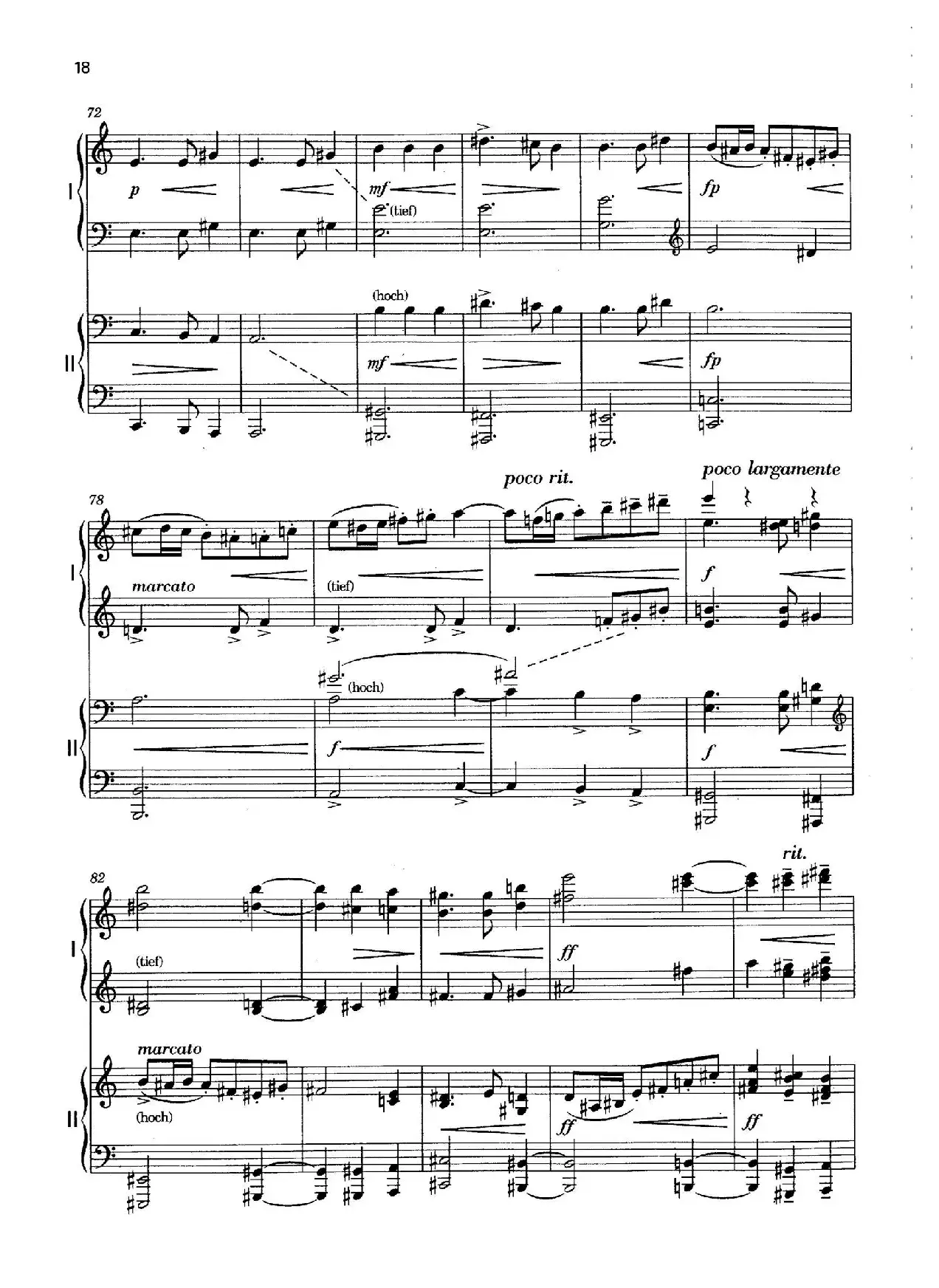 Vier Bagatellen Op.70（4首小品·Ⅱ·四手联弹）