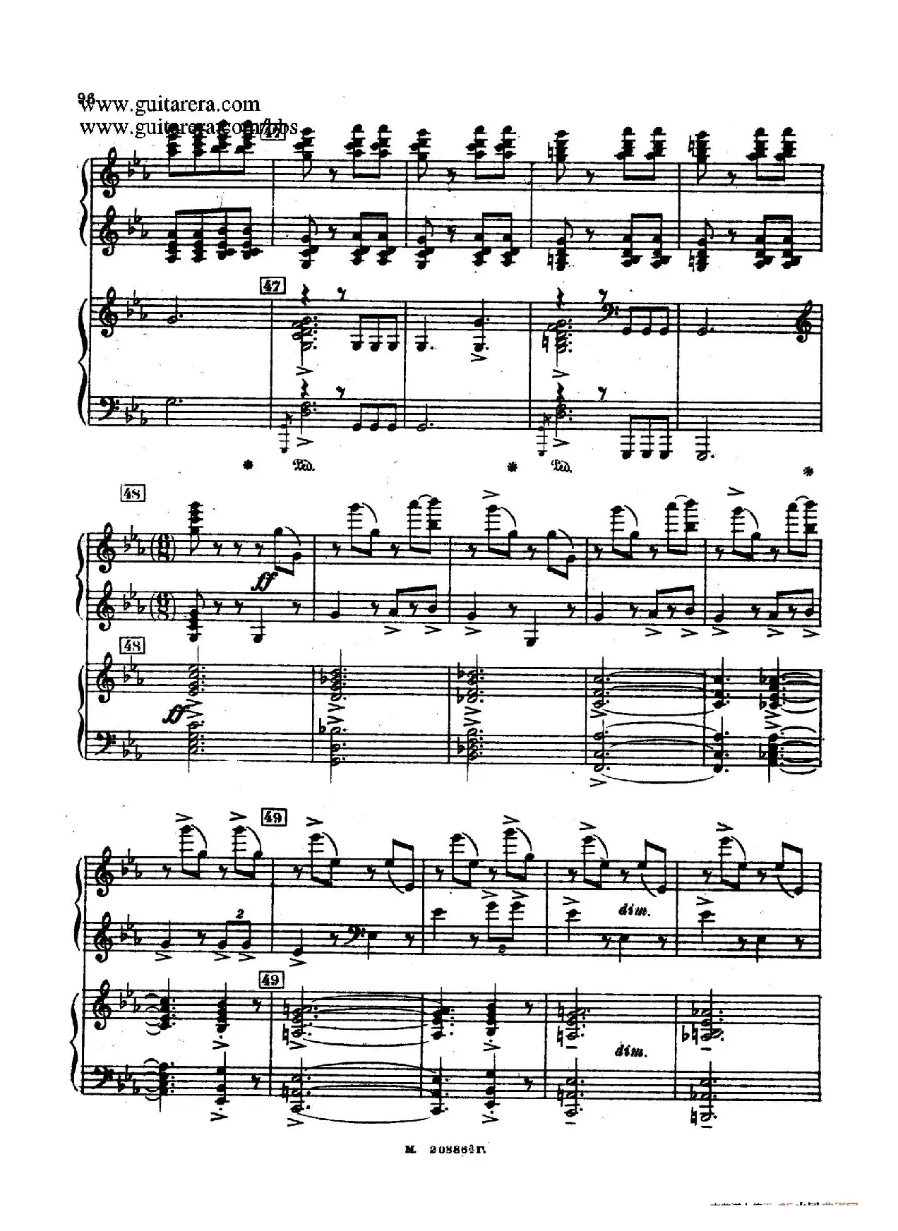 第二双钢琴组曲 Suite for Two Pianos No.2 Op.17（4. 塔兰泰拉舞曲 Tarantella）