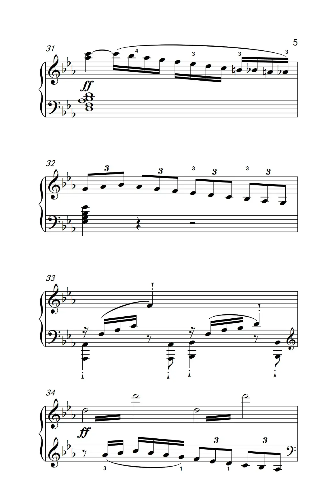 奏鸣曲 Opus 10 Nr.1 第三乐章（贝多芬奏鸣曲集 2）