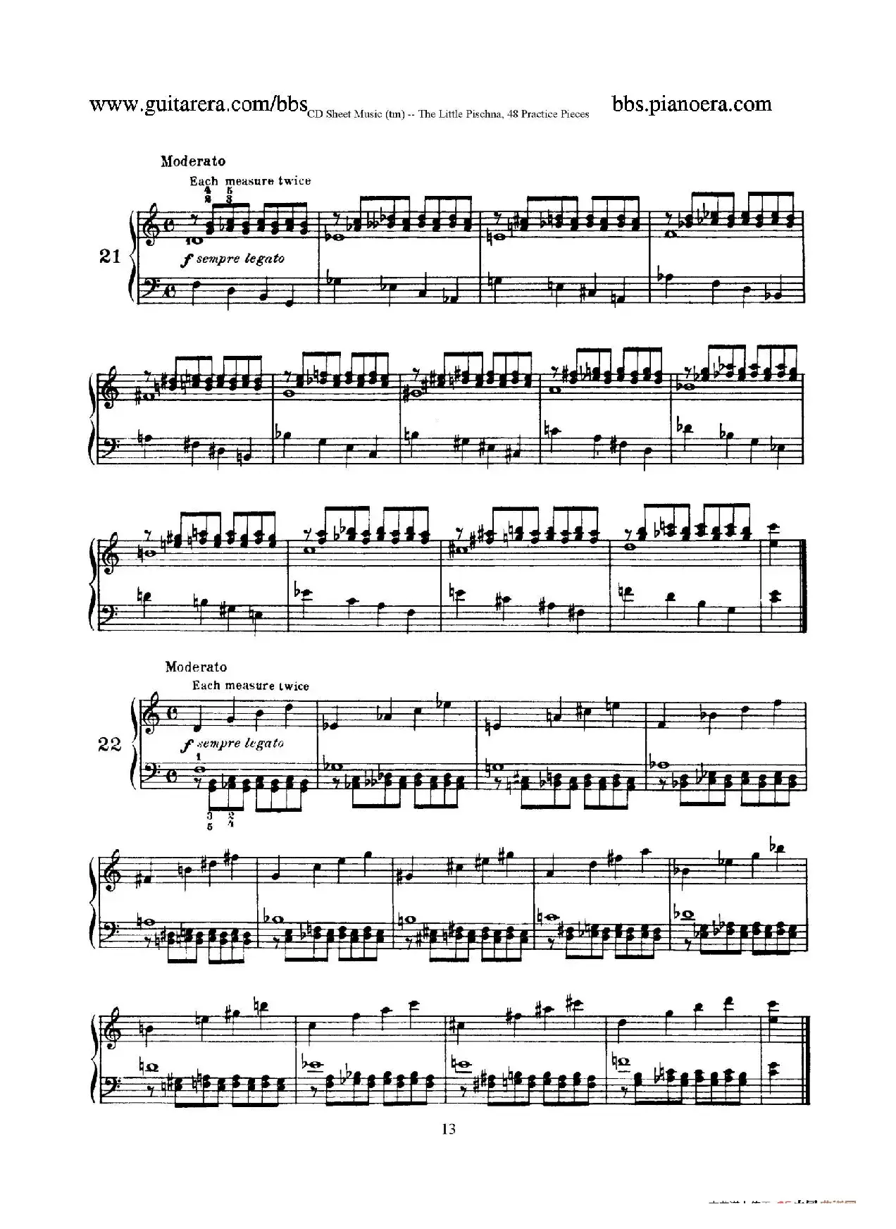 48 Practice Pieces（四十八首钢琴练习曲）