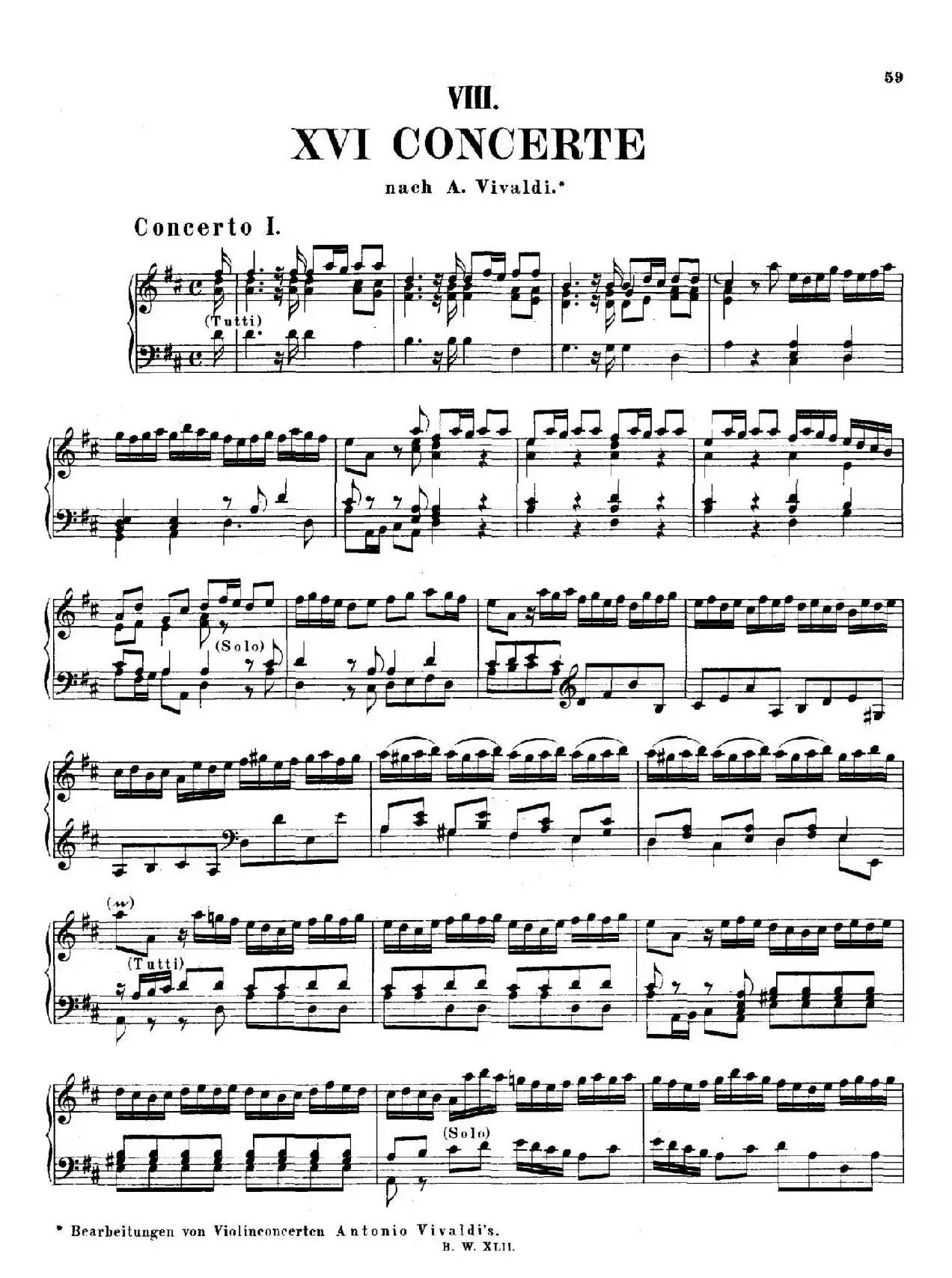 16 Concertos  BWV 972-987（十六首为独奏古钢琴而作的协奏曲）（P1——10）