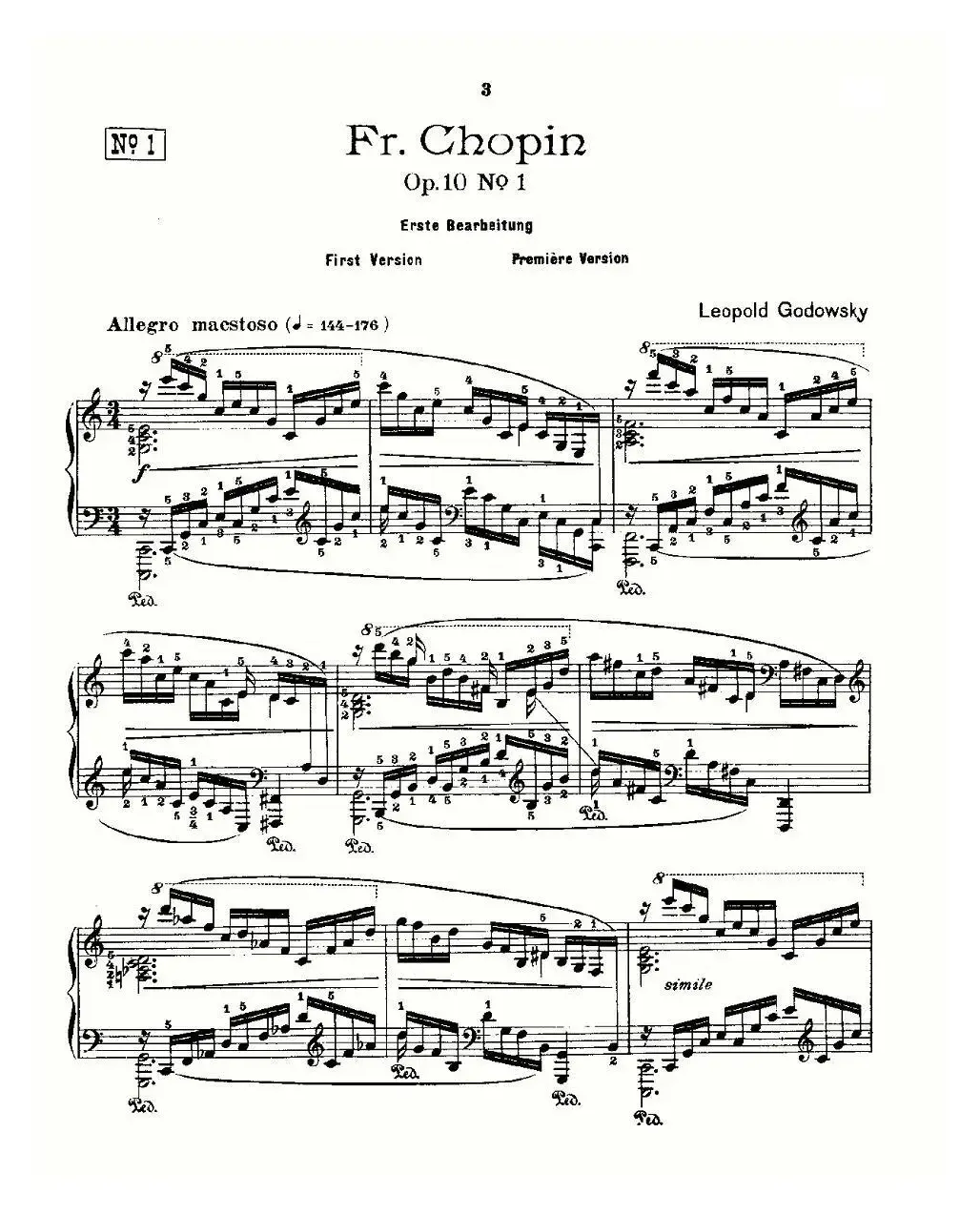 肖邦《练习曲》Fr.Chopin Op.10 No1-1