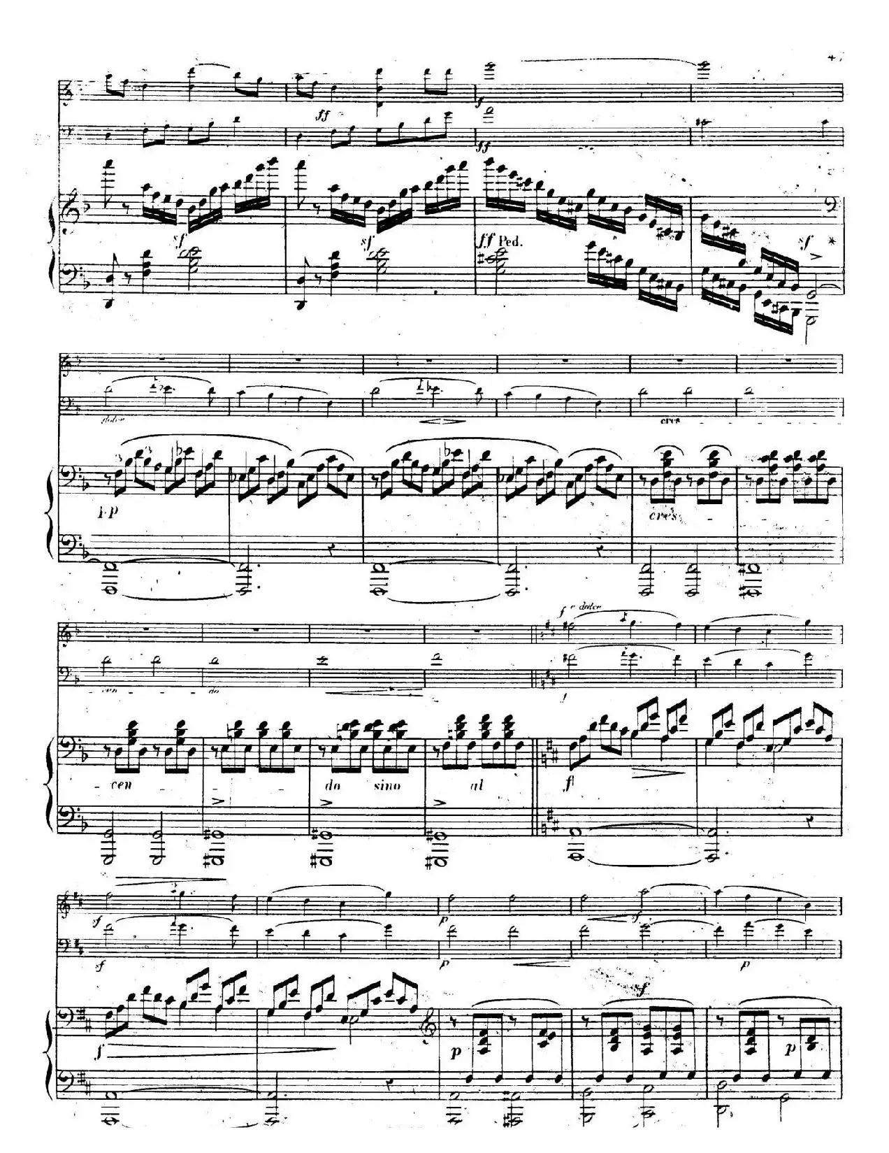 Piano Trio No.1 in d Minor Op.49（d小调第一钢琴三重奏·第四乐章）