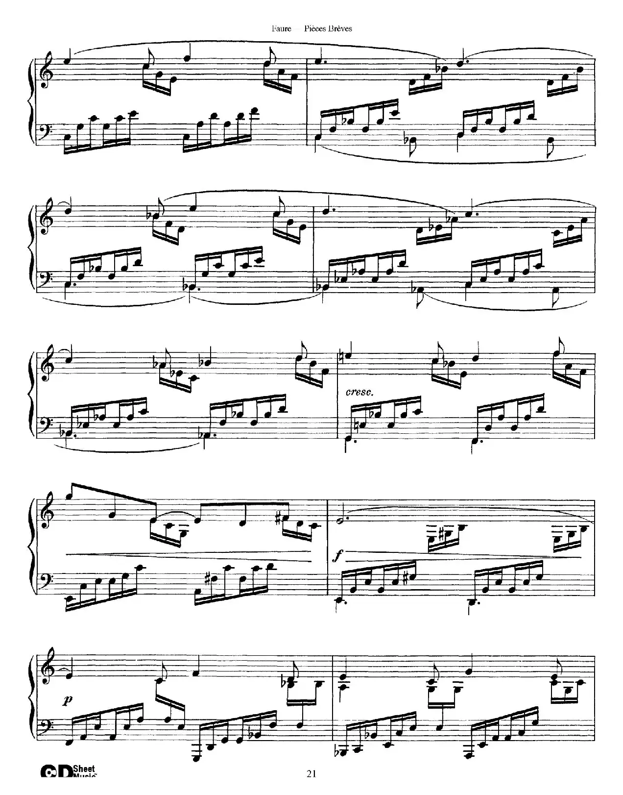 Pieces Breves Op.84（Ⅶ）