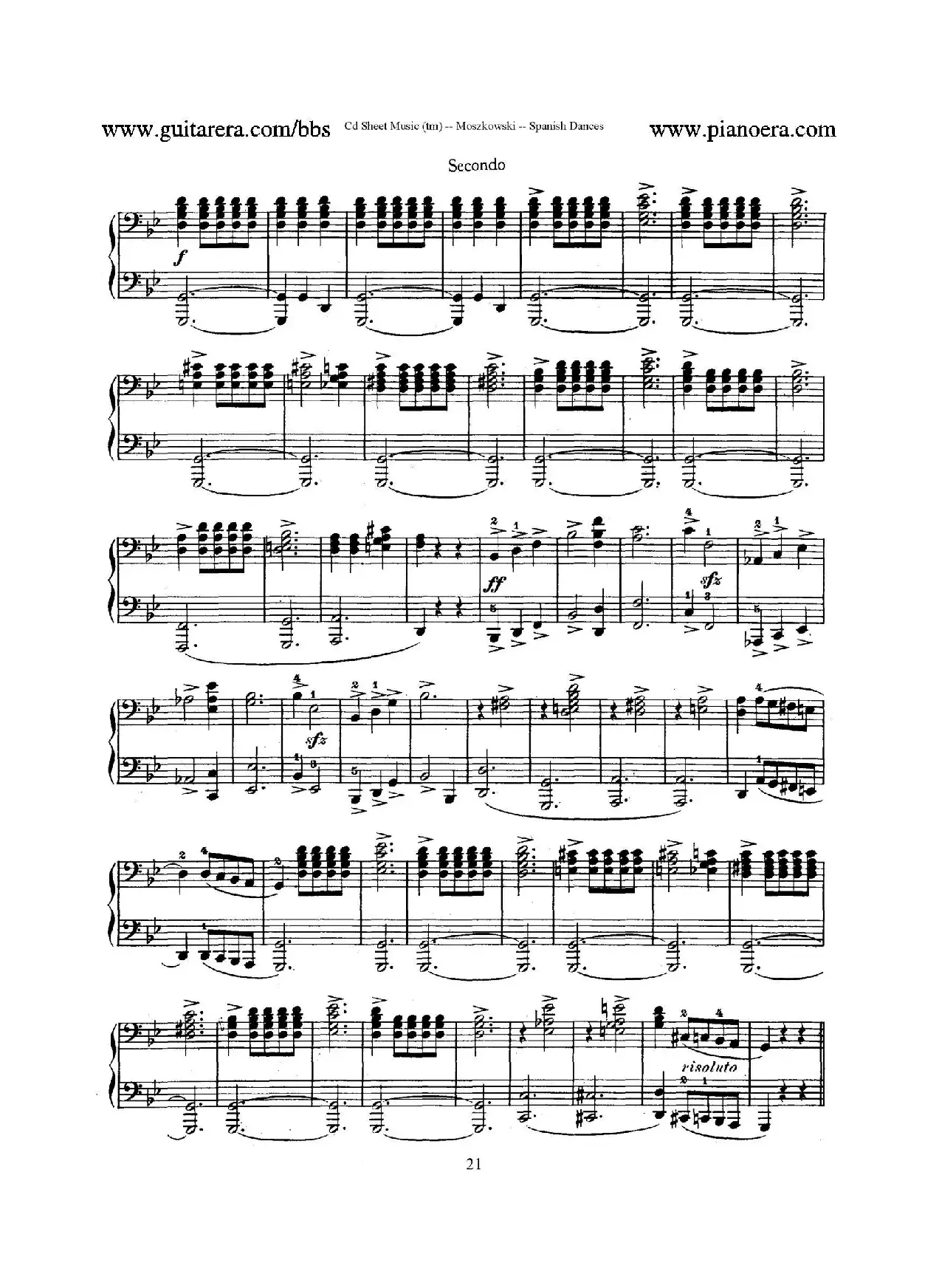 Spanish Dances Op.12（西班牙舞曲·四手联弹版）