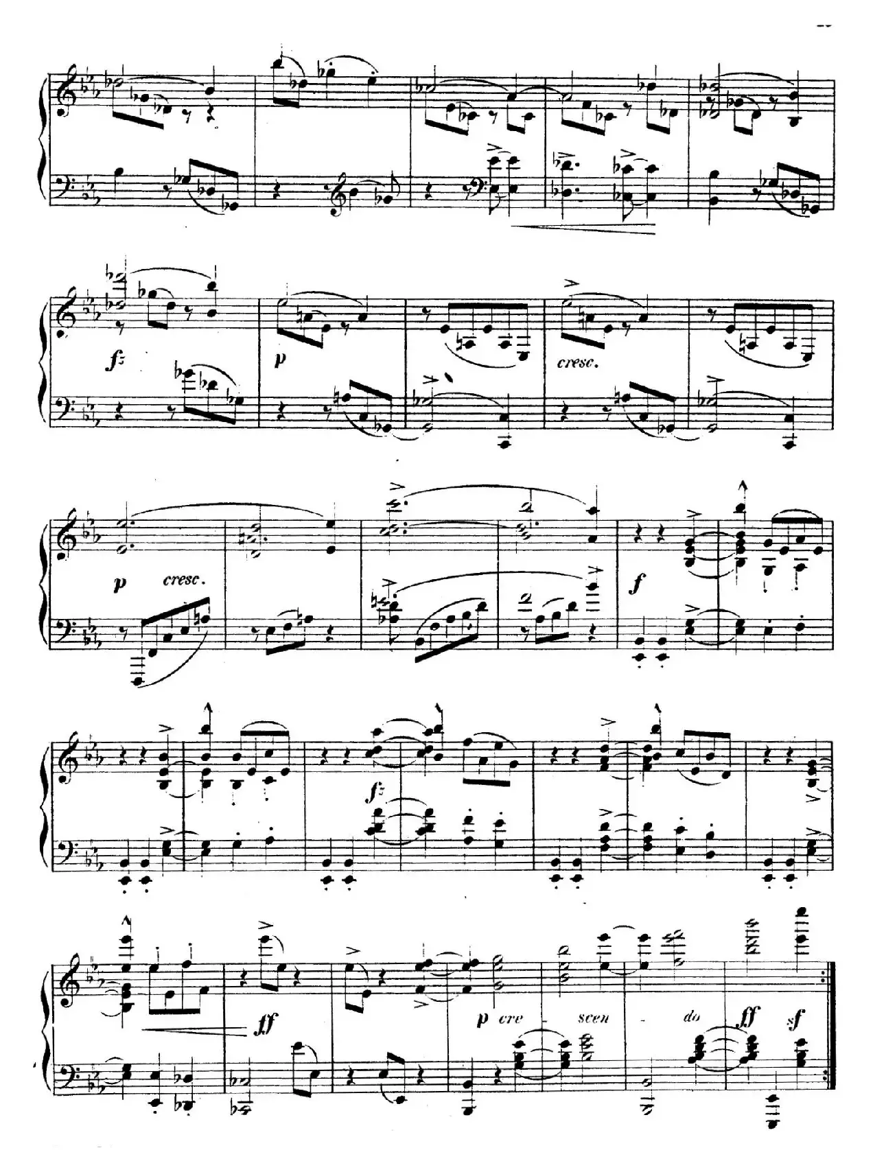 Waltzes Op.23（圆舞曲集·8、降E大调）