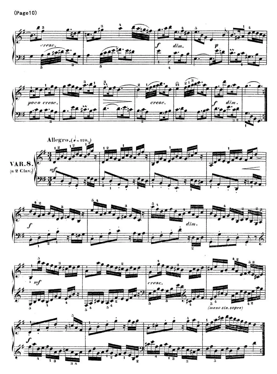 哥德堡变奏曲 巴赫 Goldberg Variationen BWV988