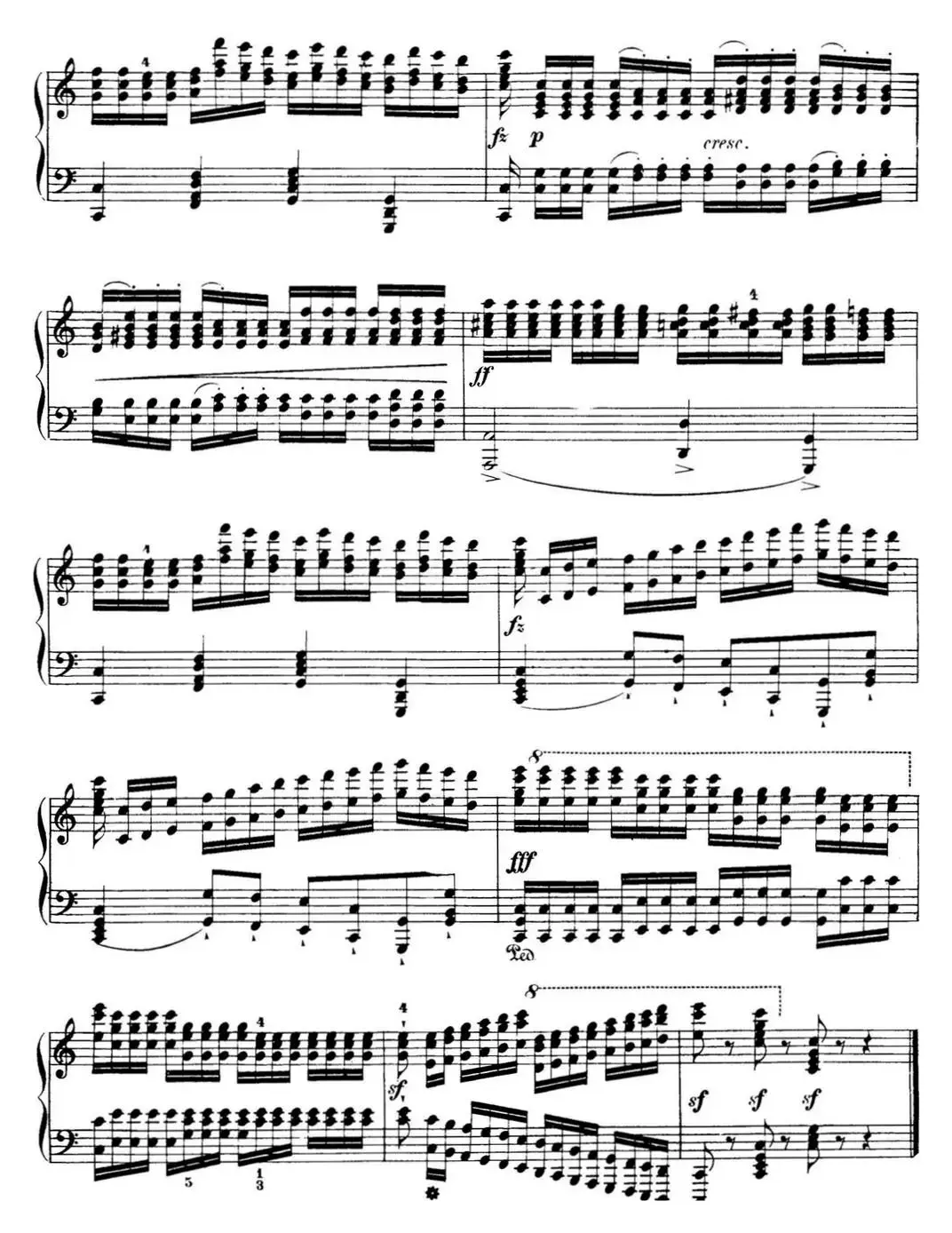 50首车尔尼Op.740钢琴手指灵巧技术练习曲（NO.32）
