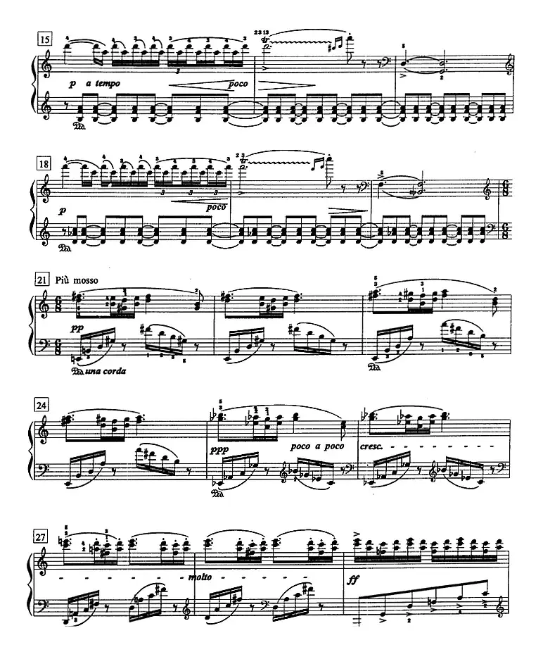 钢琴教程第八级 中外乐曲（夜曲 Op.54 No.4）