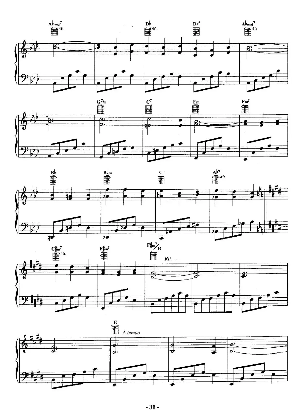 电影配乐大师莫瑞康最佳20首钢琴谱（Best of Ennio Morricone·9）