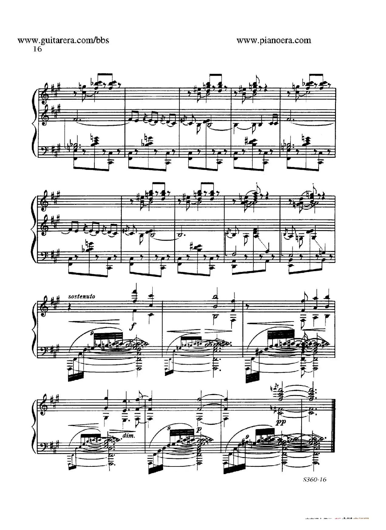 Fourth Piano Sonata S.360（第四钢琴奏鸣曲）