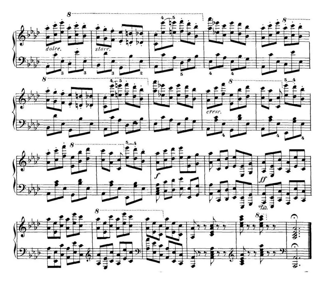 50首车尔尼Op.740钢琴手指灵巧技术练习曲（NO.33）