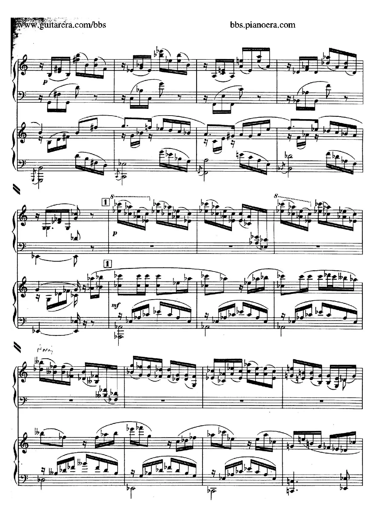 Piano Concerto in c-sharp Minor （升c小调钢琴协奏曲·第一乐章）