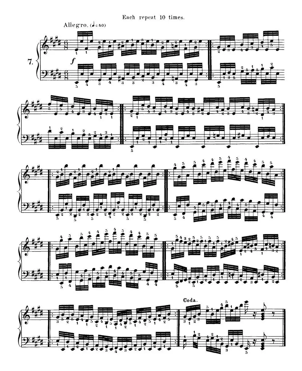 Czerny - 40 Daily Exerci Op.337（6—10）（40首日常训练曲）
