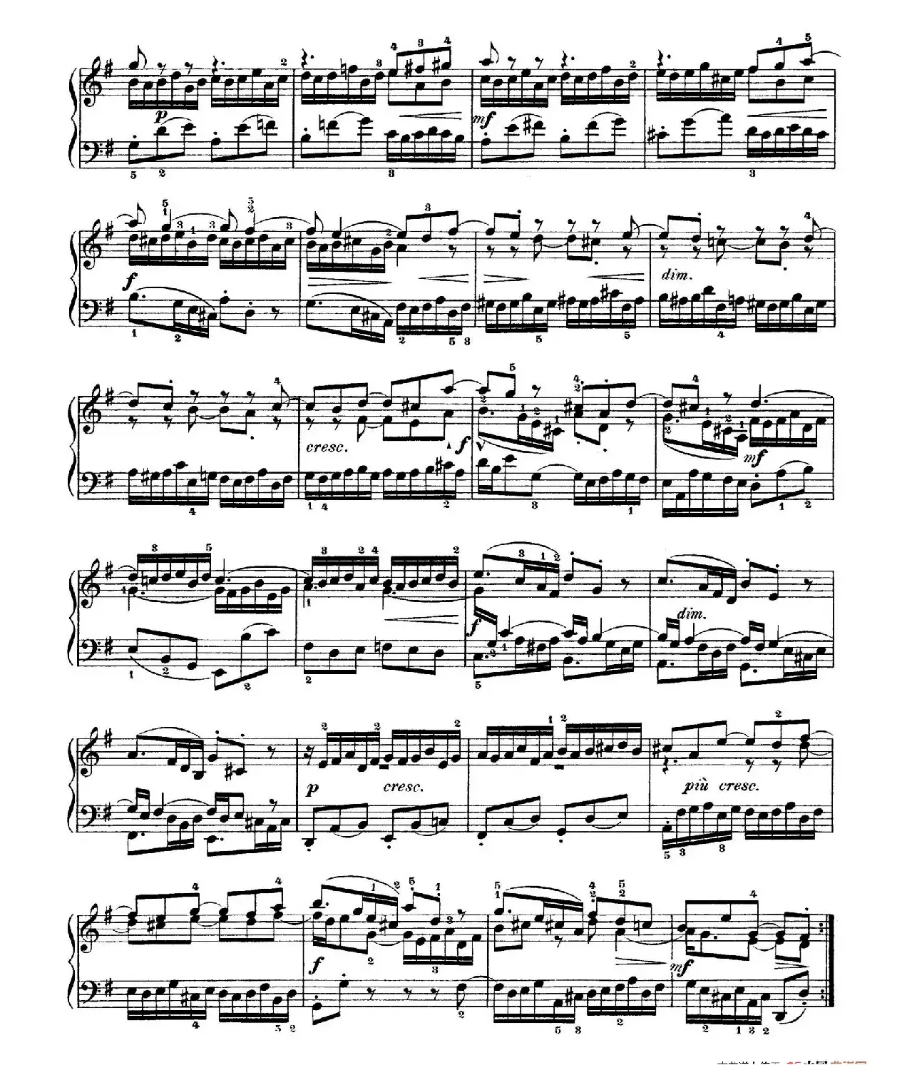 Six Partitas BWV 825-830（6首帕蒂塔·5）