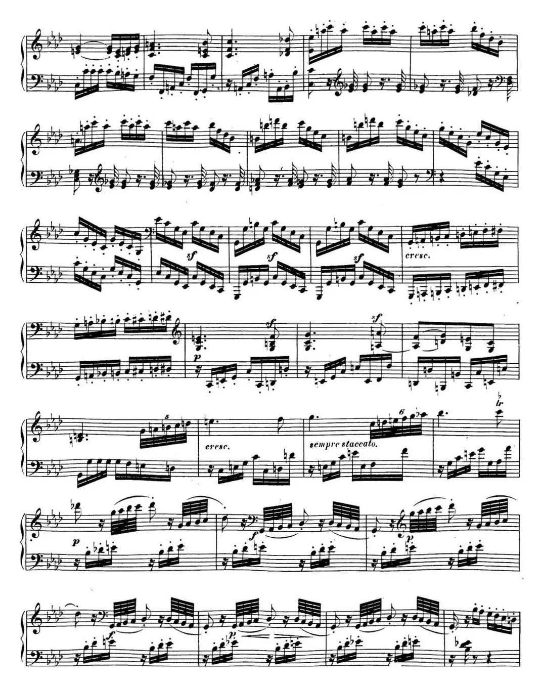 贝多芬钢琴奏鸣曲18 狩猎 降E大调 Op.31 No.3 E-flat major