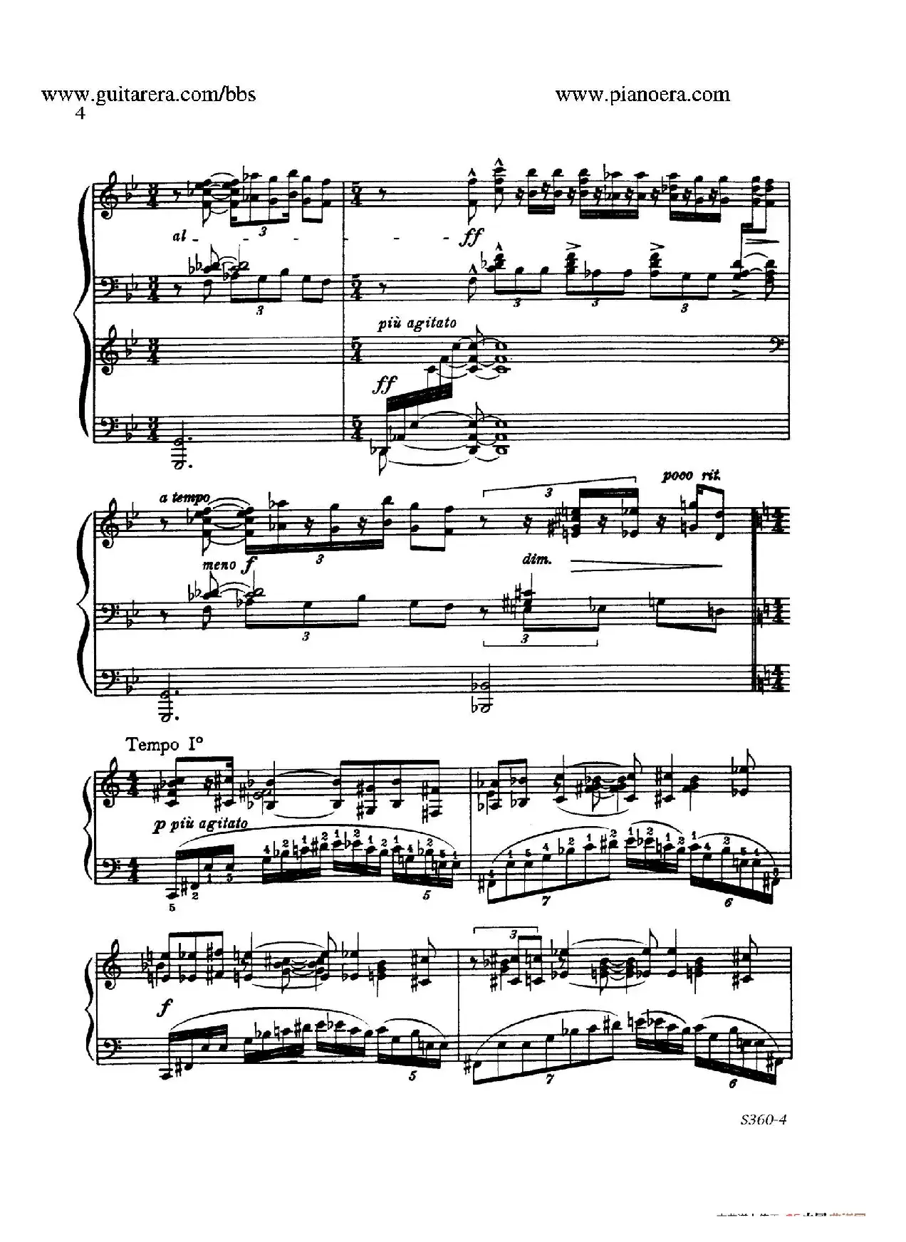 Fourth Piano Sonata S.360（第四钢琴奏鸣曲）