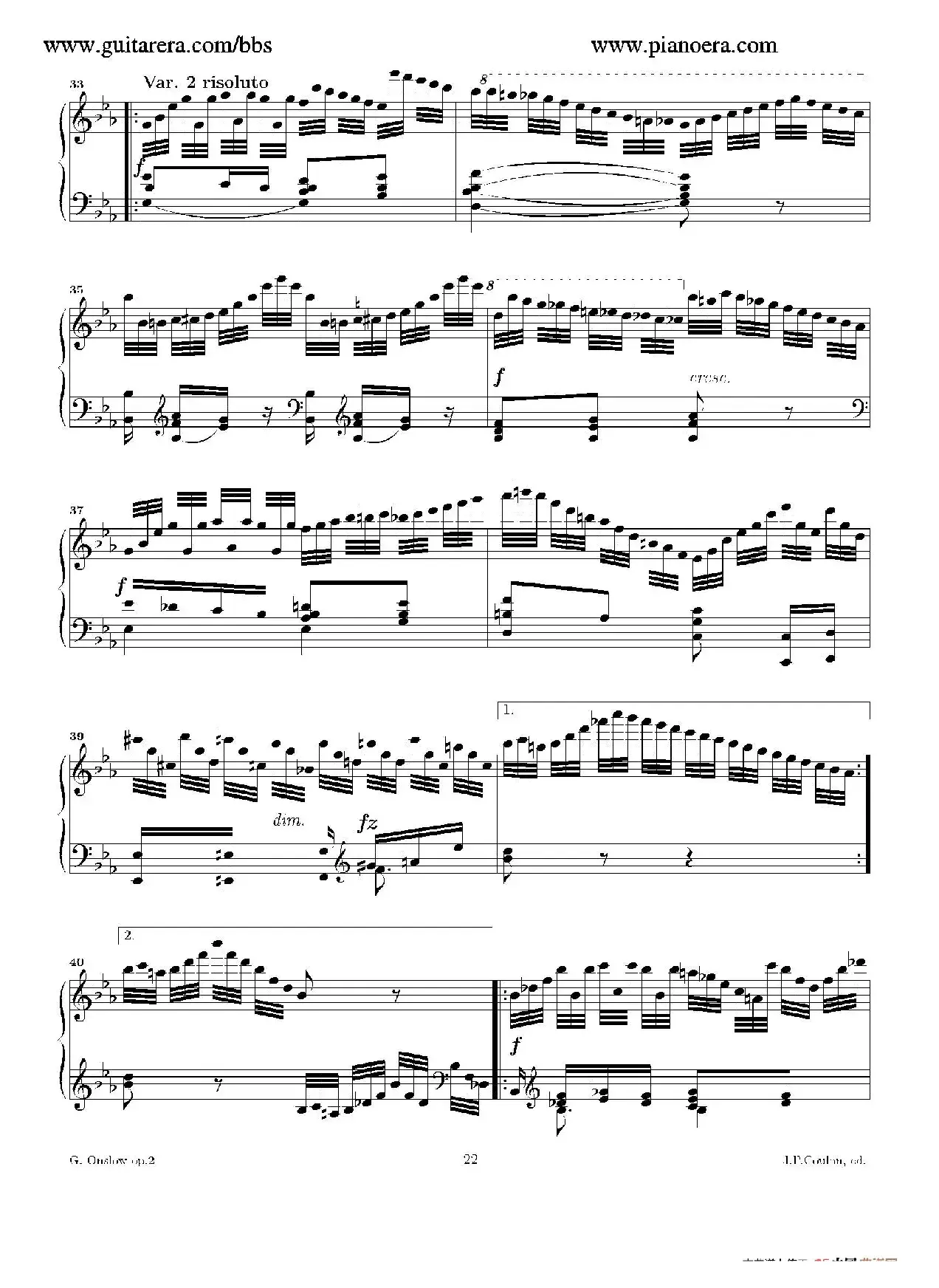 Grande Piano Sonata in c Minor Op.2（c小调华丽钢琴奏鸣曲·第三乐章）