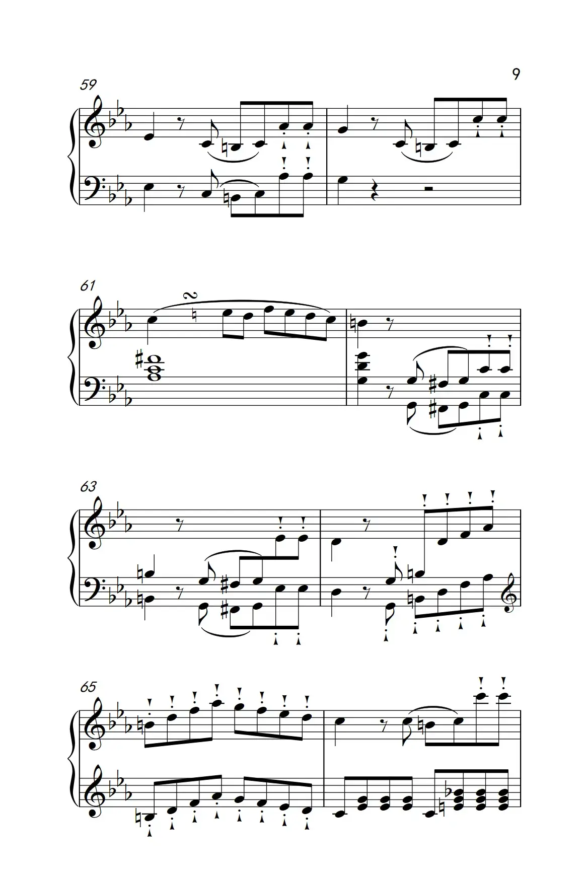 奏鸣曲 Opus 10 Nr.1 第三乐章（贝多芬奏鸣曲集 2）