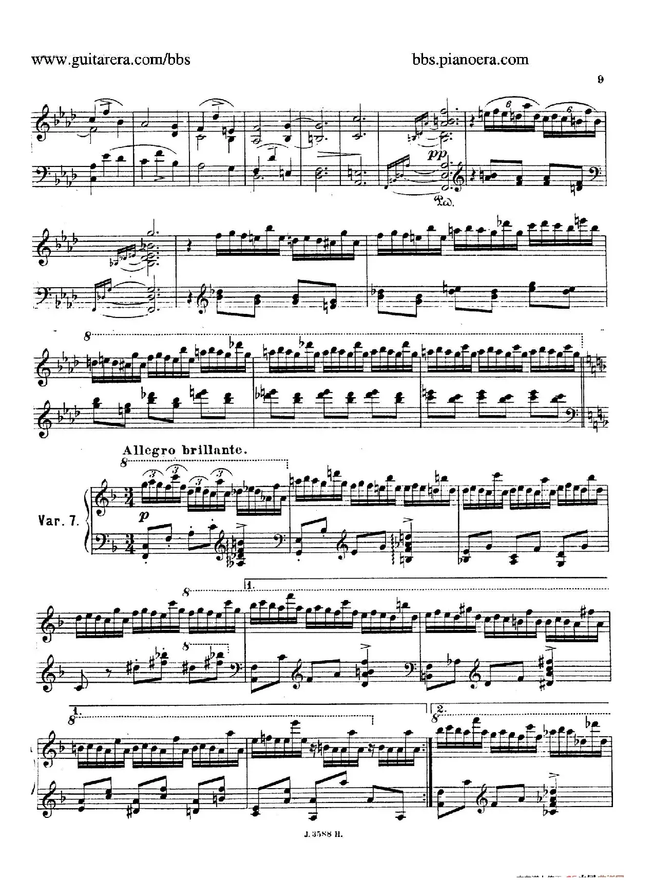 Theme with Variations and Fugue in F Major Op.14 （F大调主题变奏与赋格）