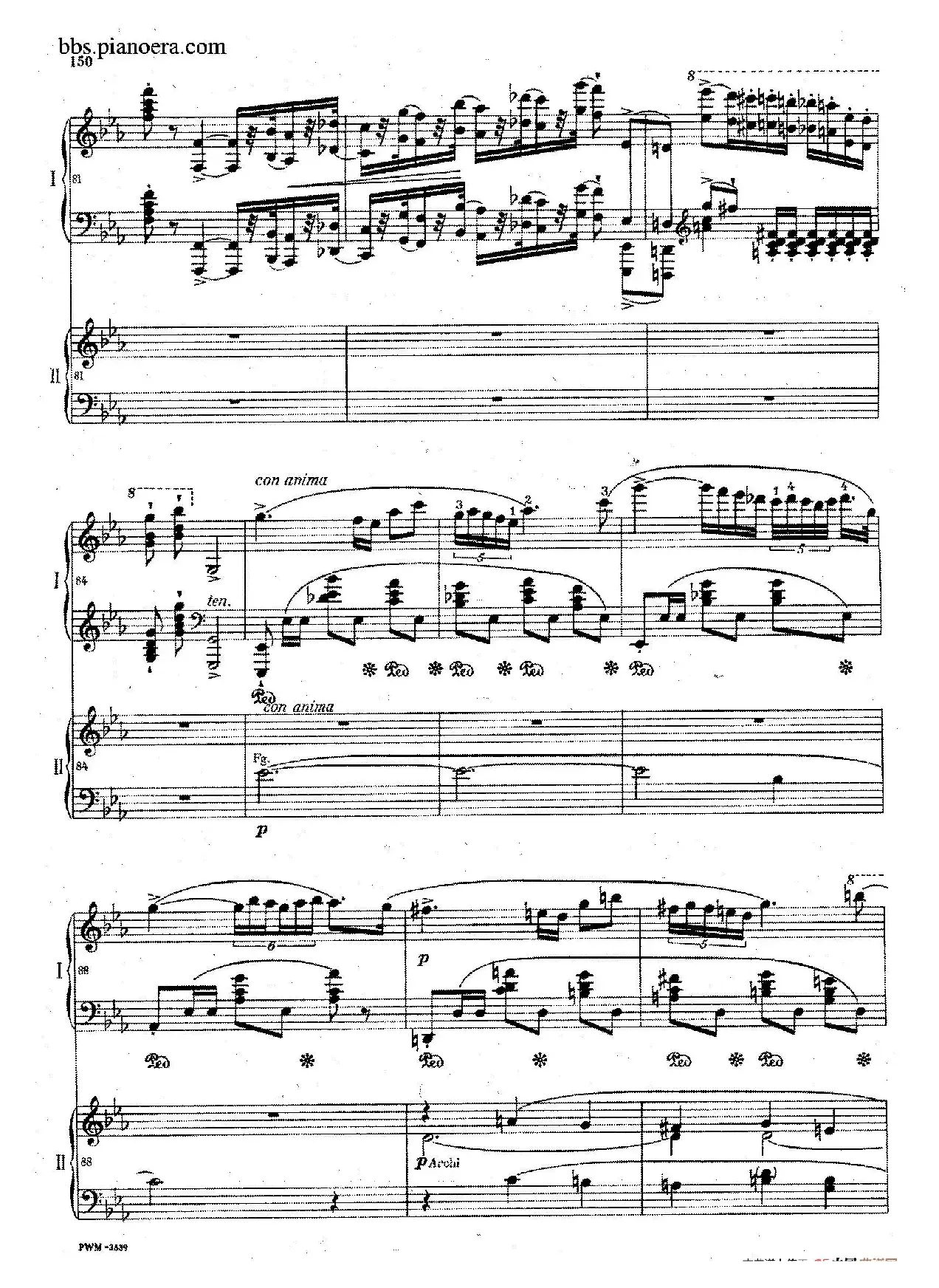 Grande Polonaise Brilliante Preceded by an Andante Spianato Op.22（平静的行板与华丽的波兰舞曲·双钢琴版）