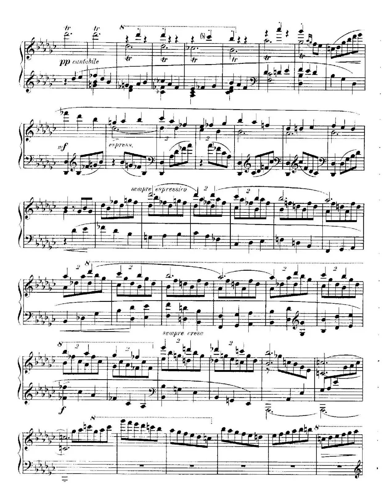 4 Valses Caprice（4首随想圆舞曲）（Op.59 No. 3 in G-flat ​）