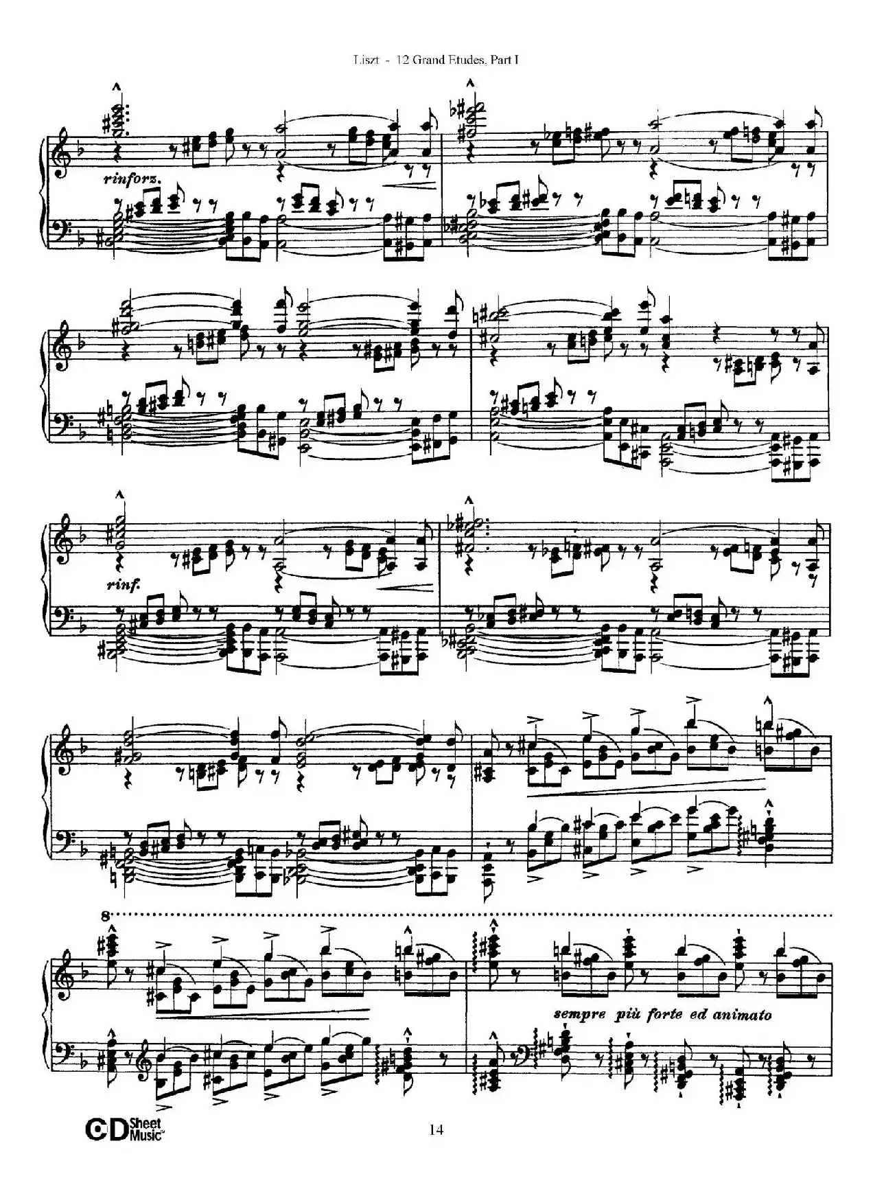 12 Grand Etudes S.137（12首华丽的练习曲·4）