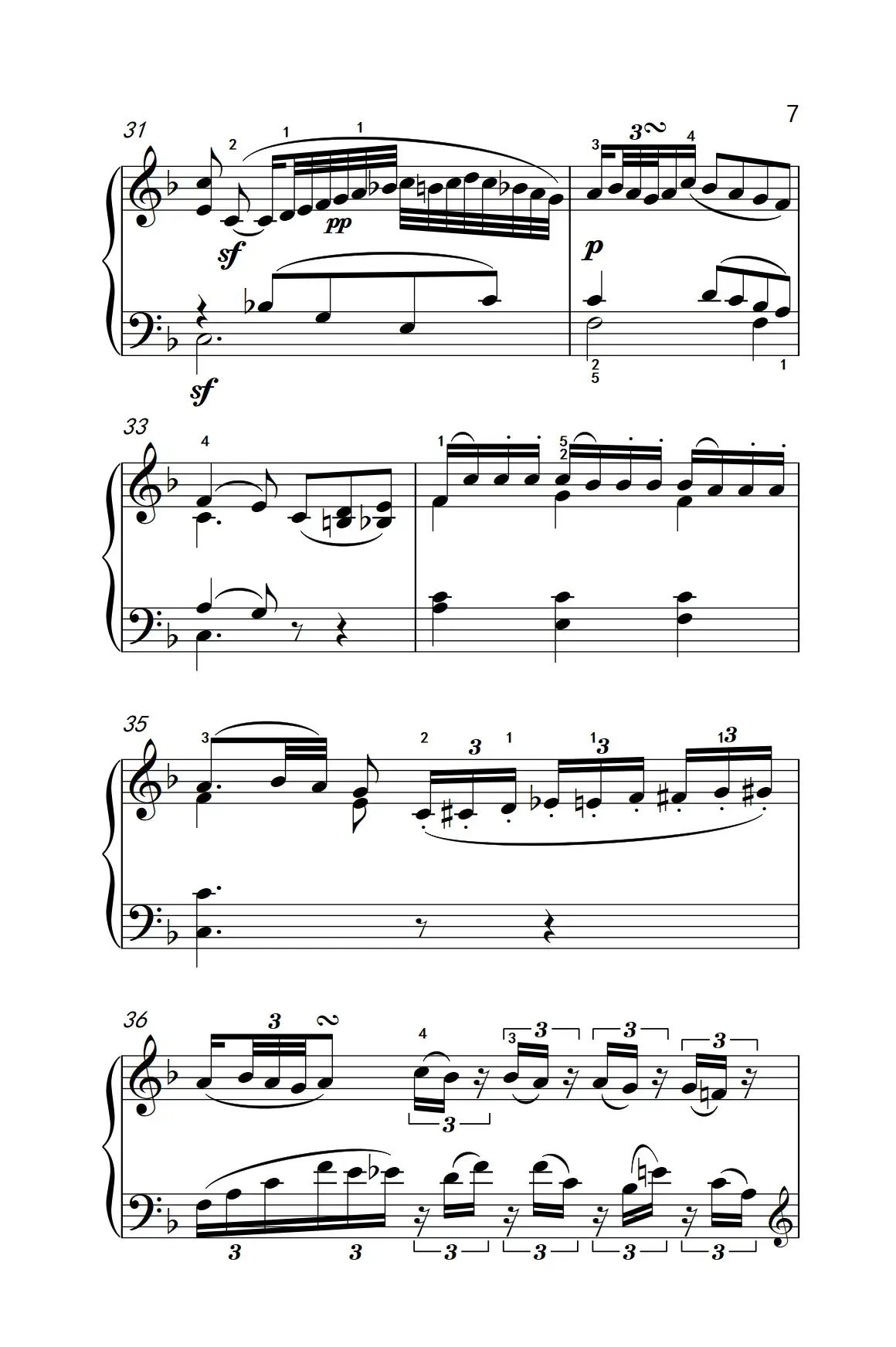 奏鸣曲 Opus 2 Nr.1 第二乐章（贝多芬奏鸣曲集 1）